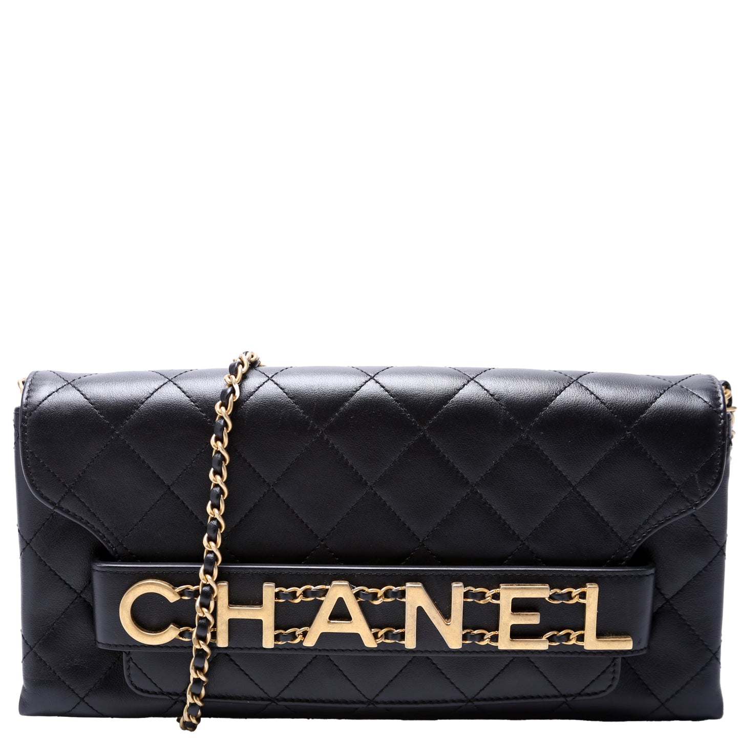 Chanel Enchained Quilted Calfskin 29M Clutch Bag