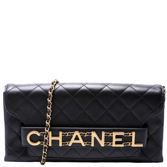 Chanel Enchained Quilted Calfskin 29M Clutch Bag