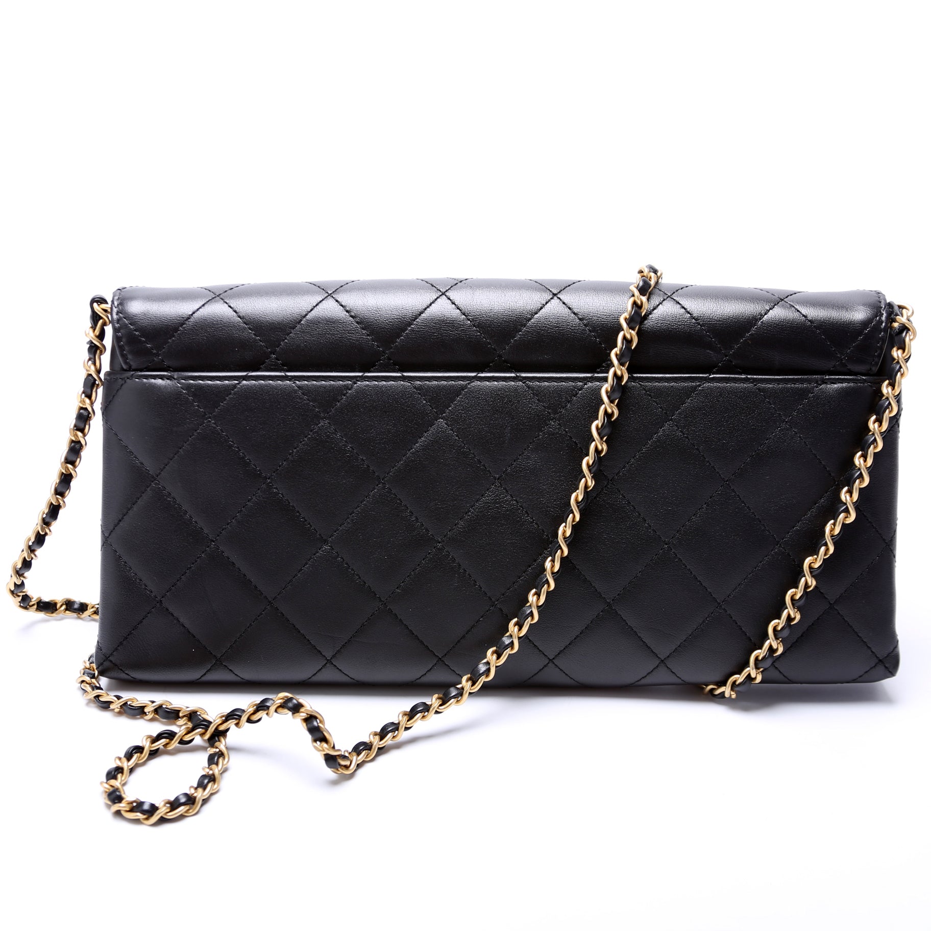 Chanel Enchained Quilted Calfskin 29M Clutch Bag