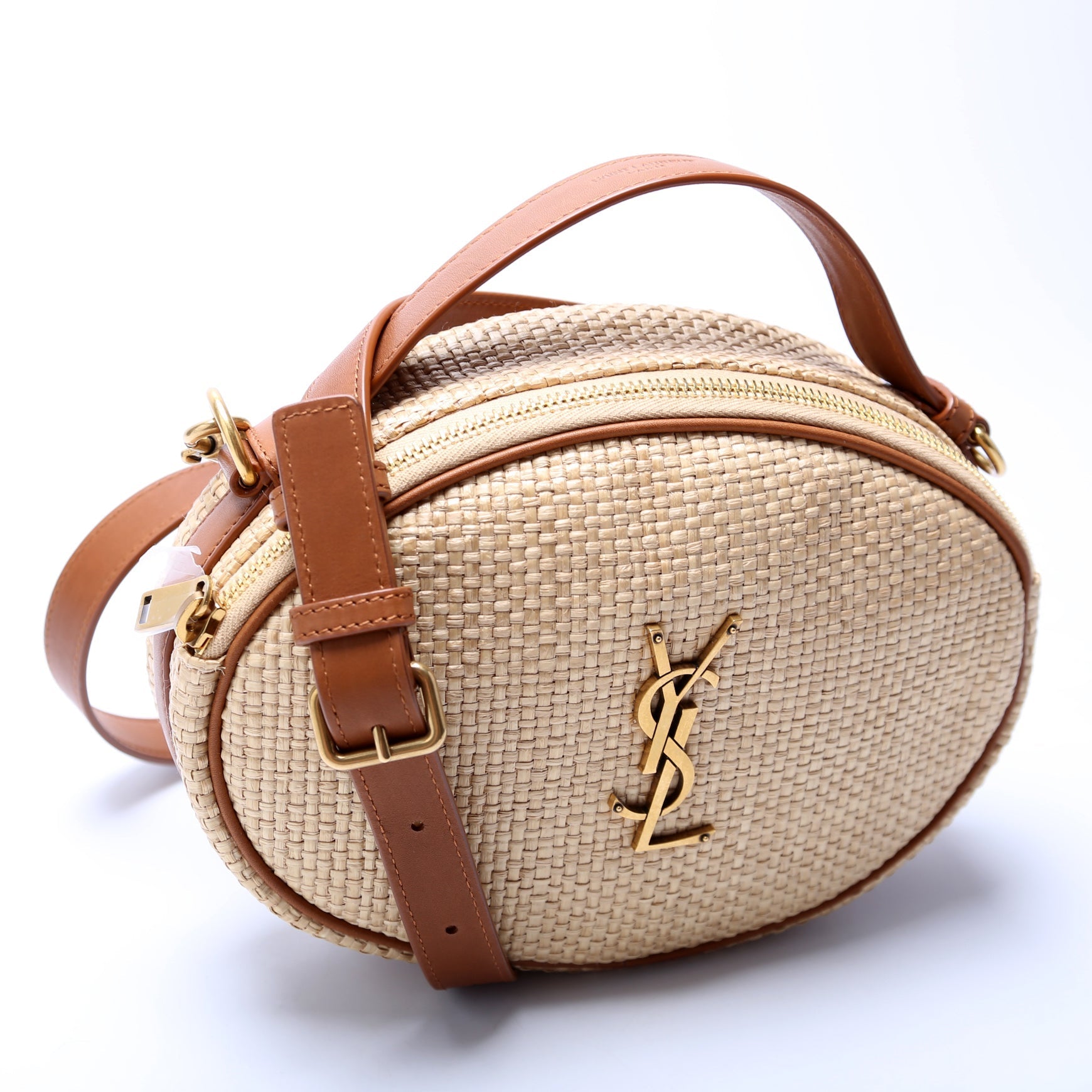 YSL Saint Laurent Saint Laurent Camera Bag Raffia Travel Bag