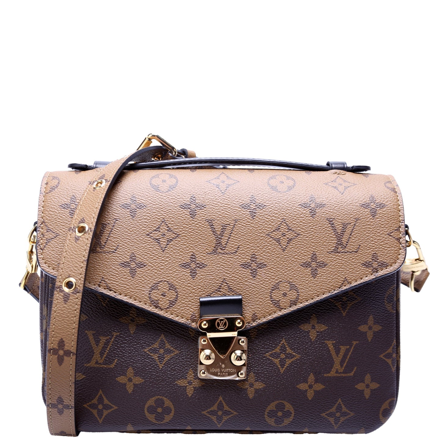 Louis Vuitton Pochette Metis Reverse Monogram Clutch Bag Monogram 19