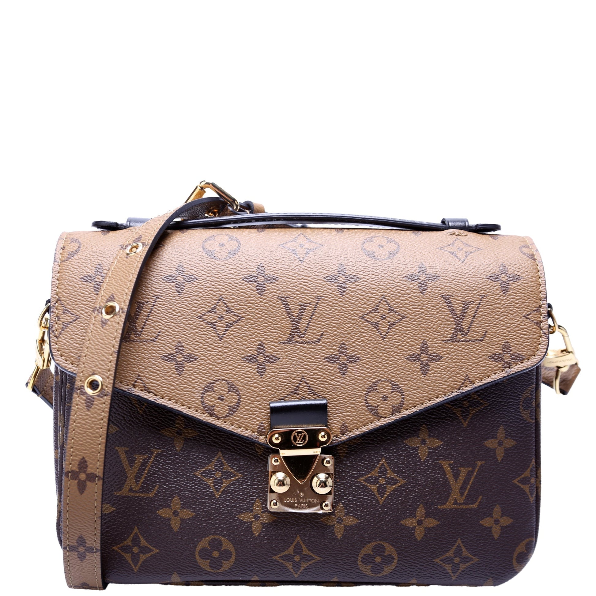 Louis Vuitton Pochette Metis Reverse Monogram Clutch Bag Monogram 19