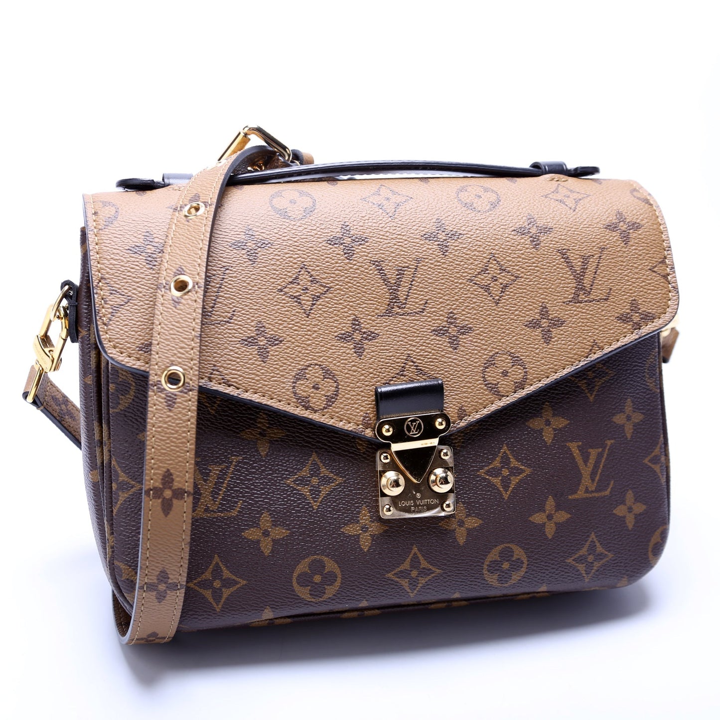 Louis Vuitton Pochette Metis Reverse Monogram Clutch Bag Monogram 19