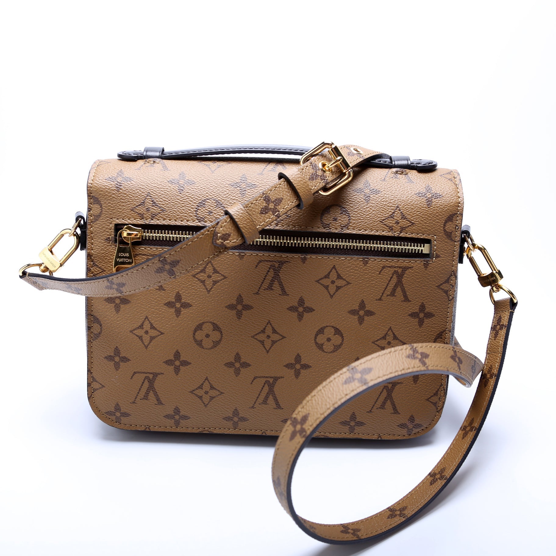 Louis Vuitton Pochette Metis Reverse Monogram Clutch Bag Monogram 19