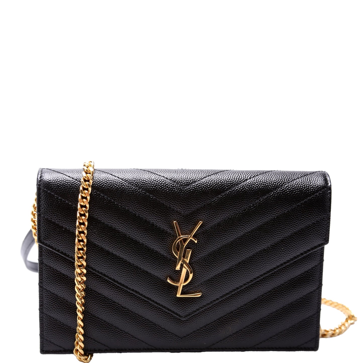 YSL Saint Laurent Envelope Wallet Bag Chain Travel Bag