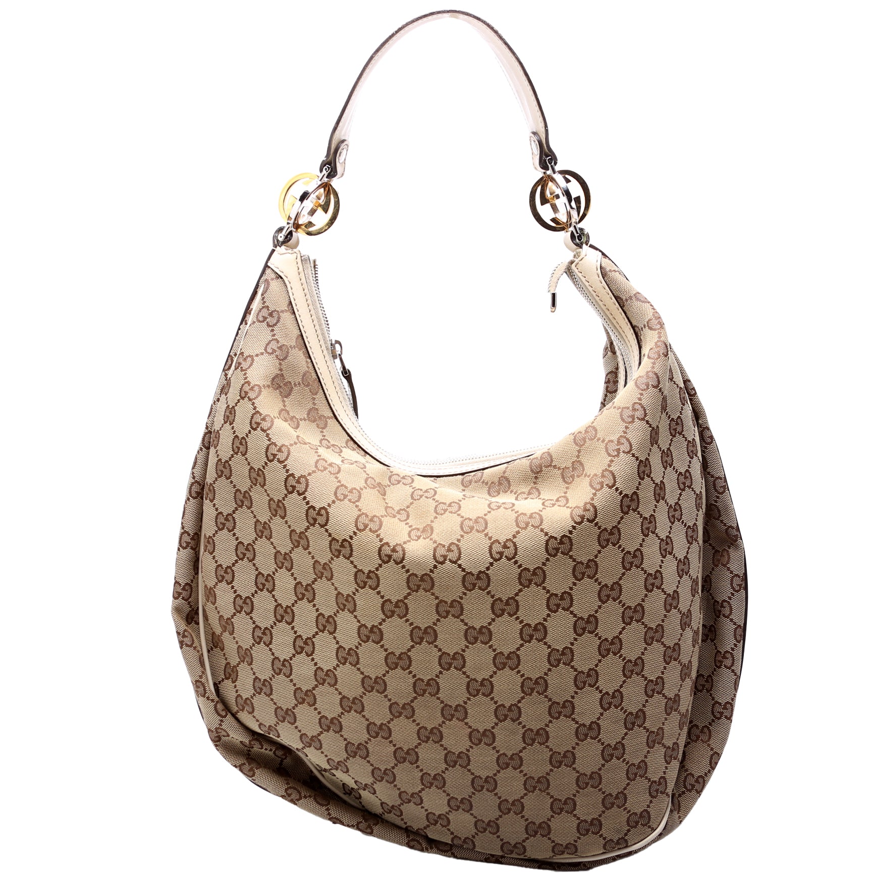 Gucci GG Twins Canvas Large Shoulder Bag
