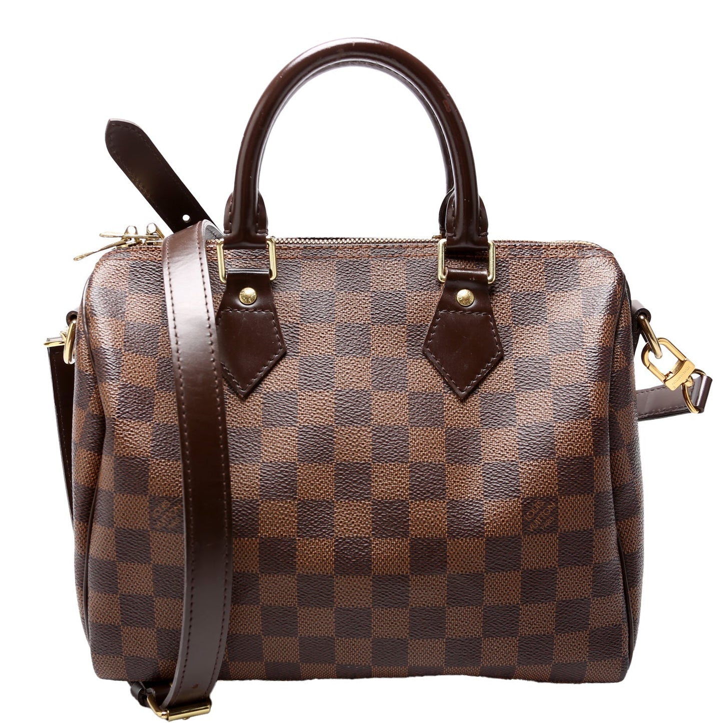 Louis Vuitton Speedy 25 Bandouliere Ebene Damier Handbag Ebene 18