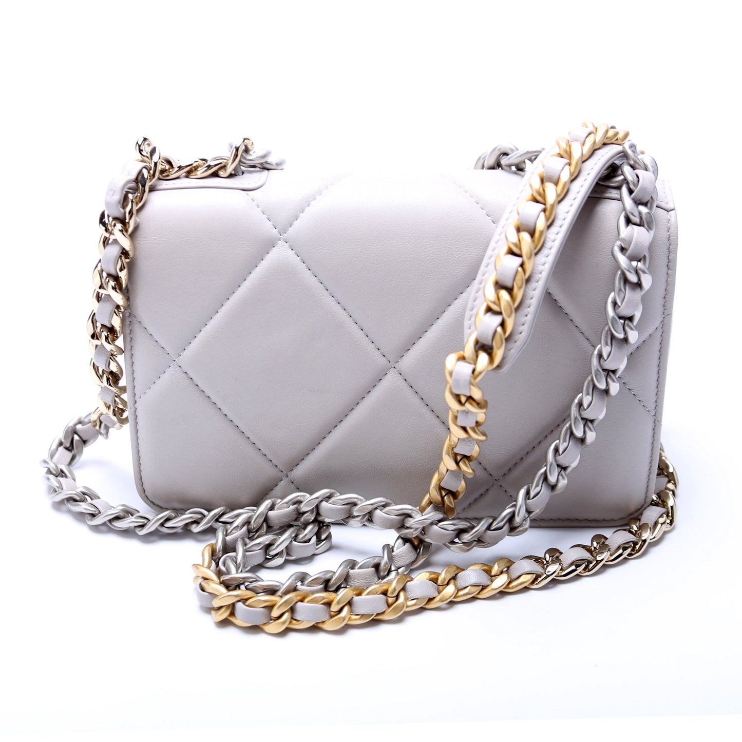 Chanel 19 WOC Quilted Lambskin RFID Clutch Bag Rfid 1