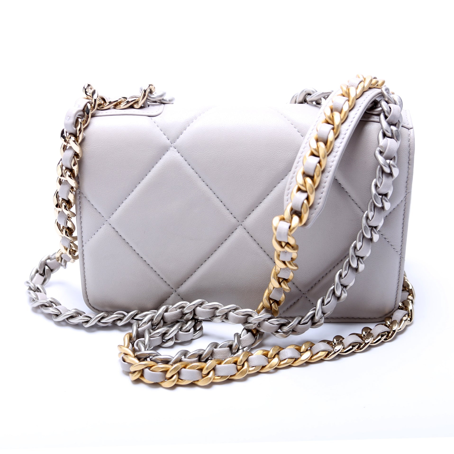 Chanel 19 WOC Quilted Lambskin RFID Clutch Bag Rfid 1