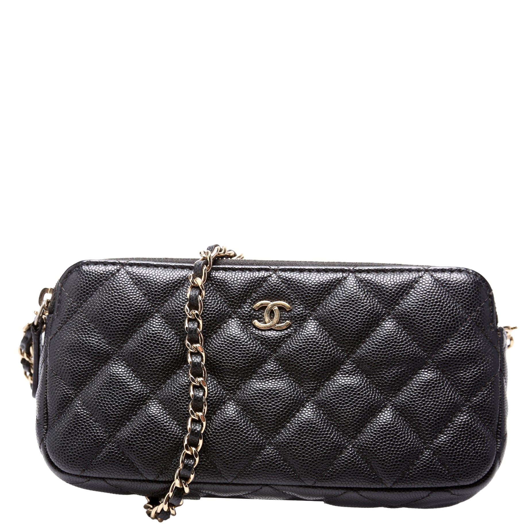 Chanel WOC CC Double Zip Clutch Bag Zip 5