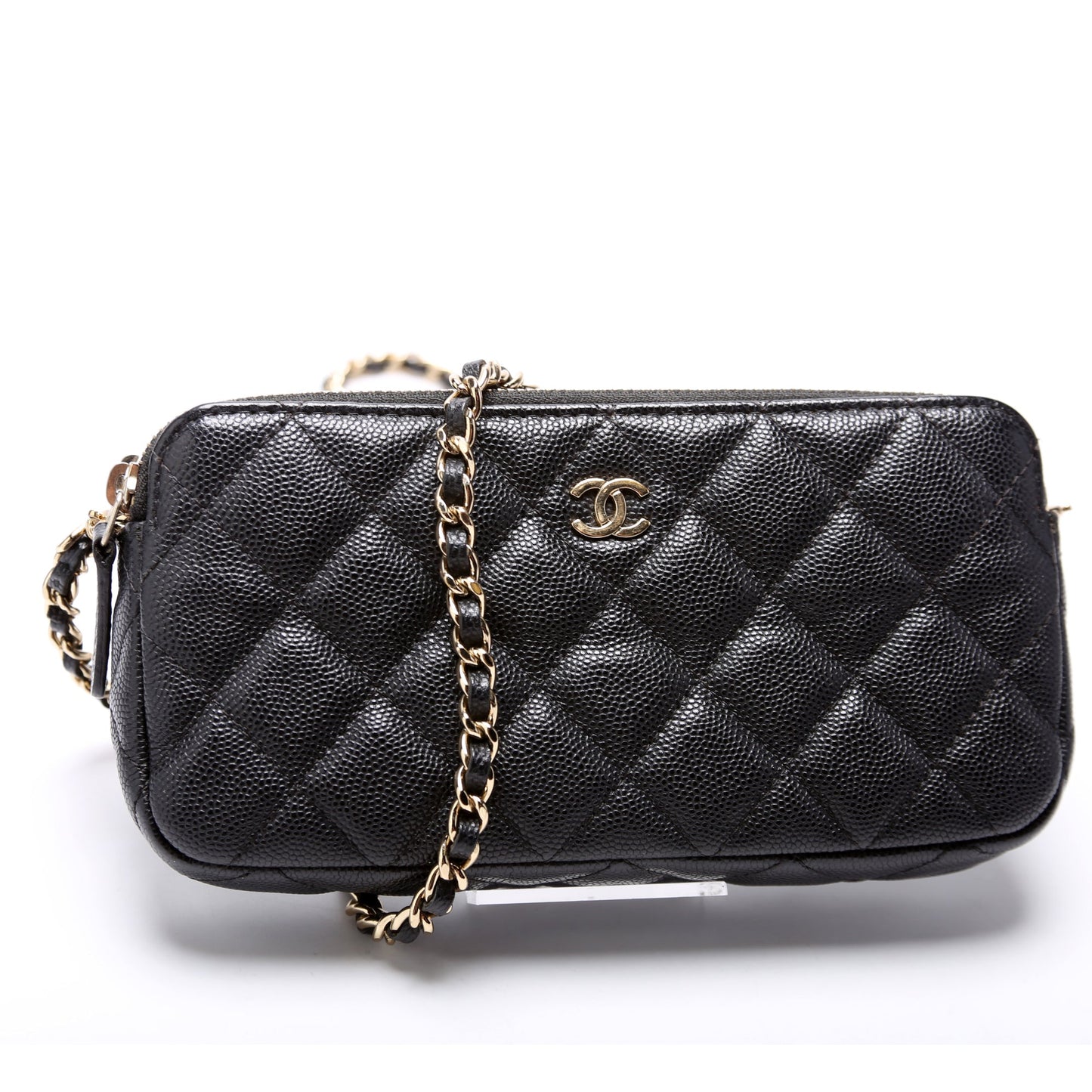 Chanel WOC CC Double Zip Clutch Bag Zip 5
