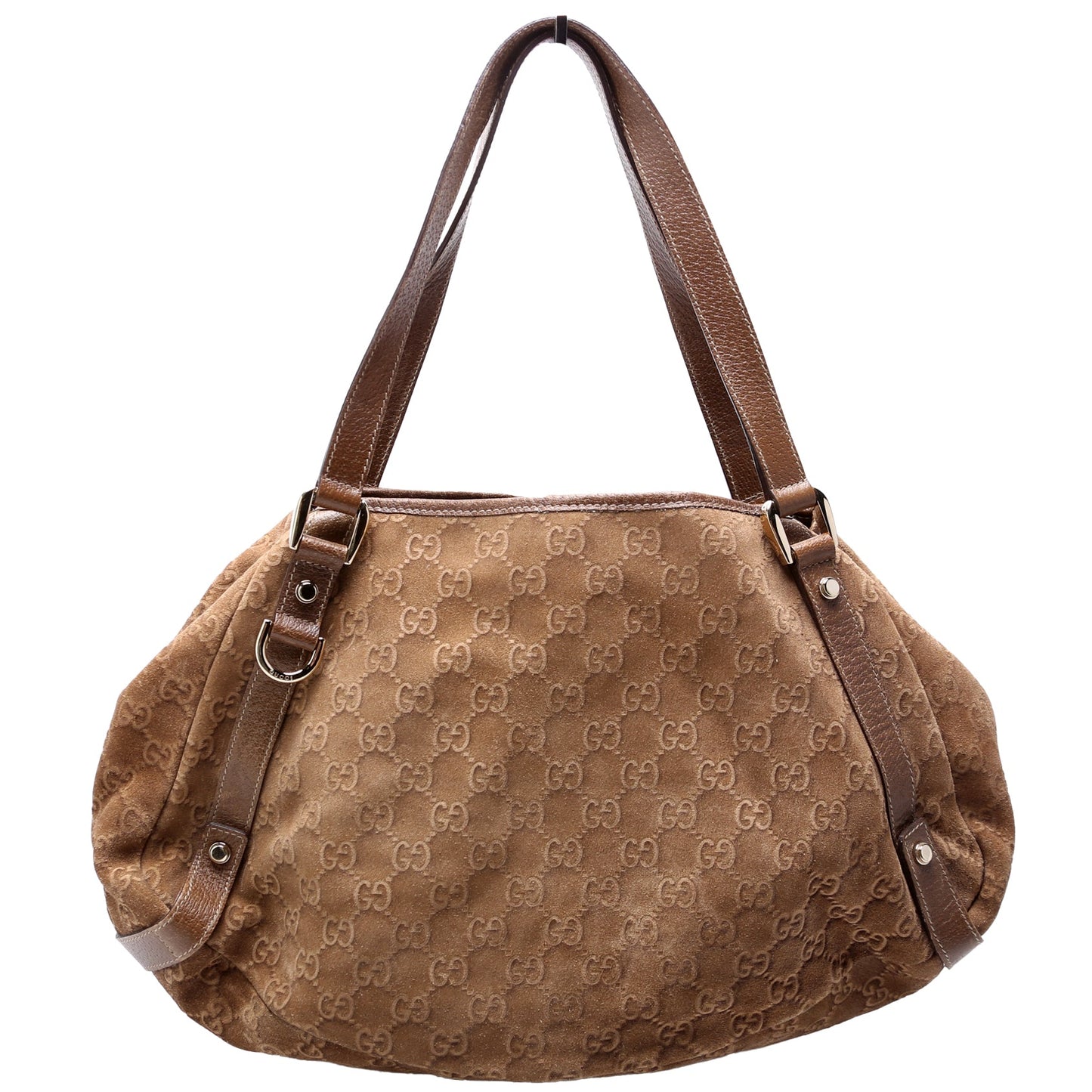 Gucci GG Abbey Suede Medium Travel Bag