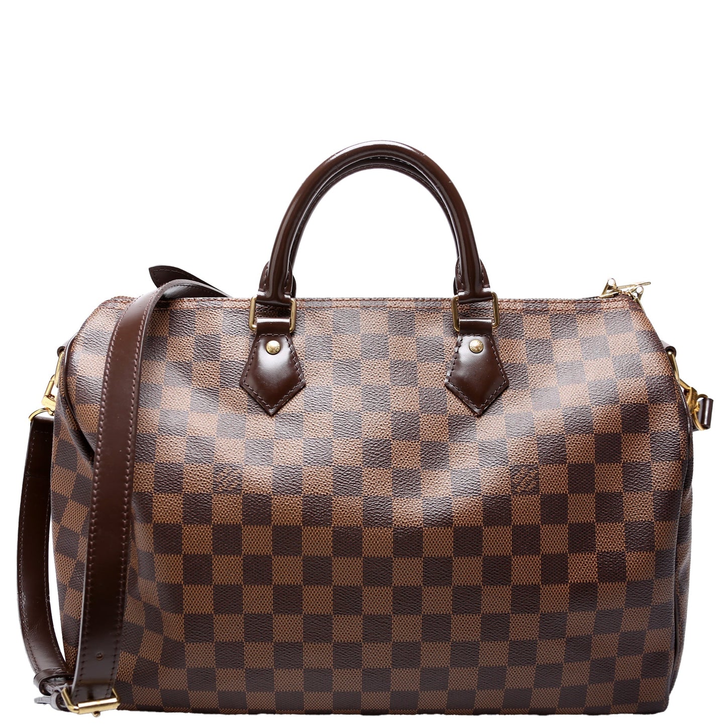 Louis Vuitton Speedy 35 Bandouliere Ebene Damier Handbag Ebene 11