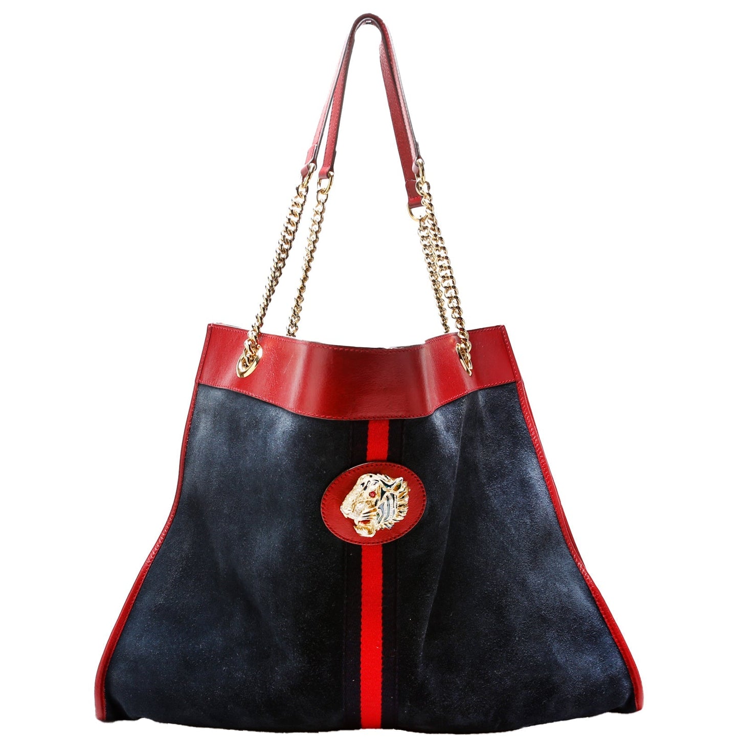 Gucci Rajah Suede Tote Bag