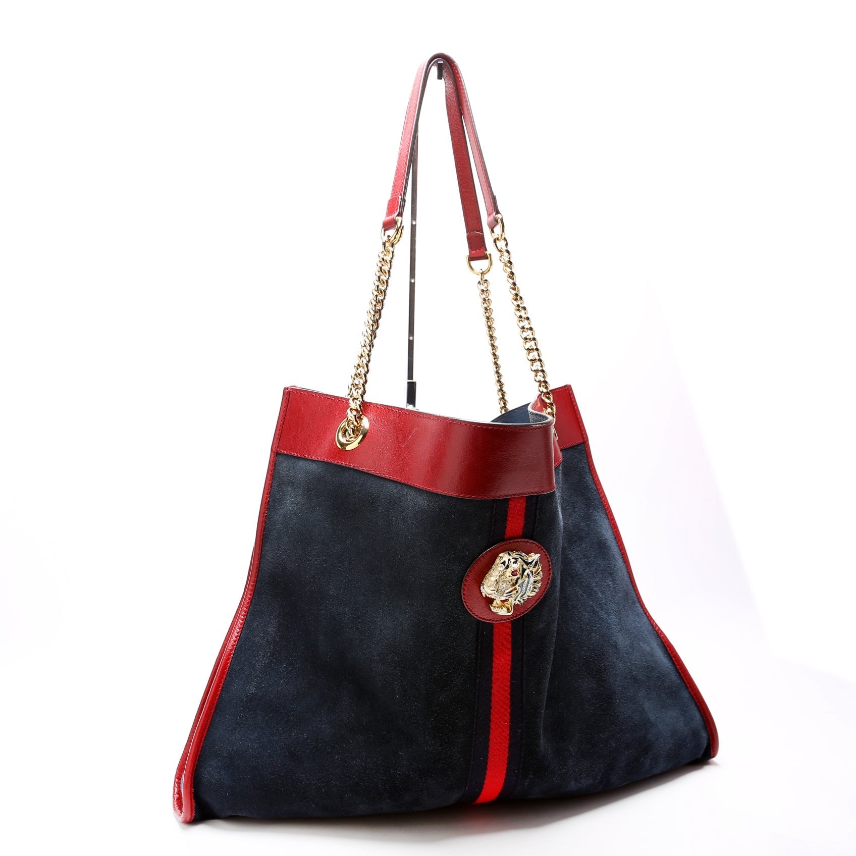 Gucci Rajah Suede Tote Bag