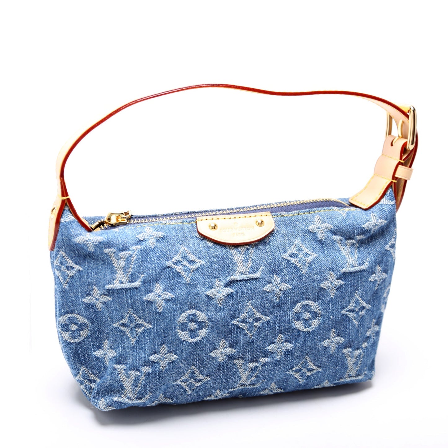 Louis Vuitton Hills Pochette Denim Clutch Bag