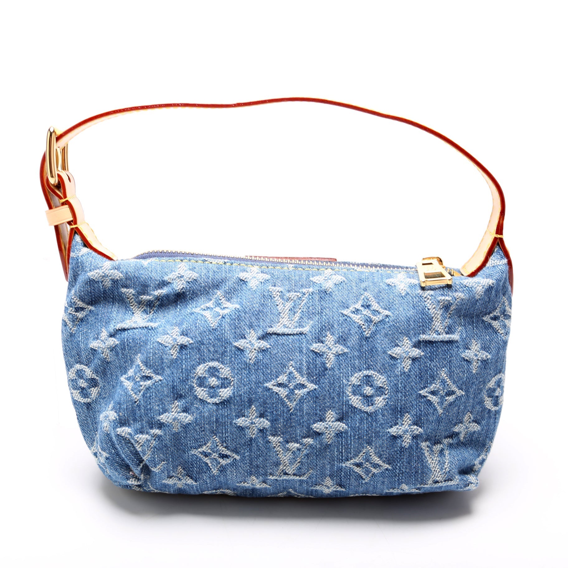 Louis Vuitton Hills Pochette Denim Clutch Bag