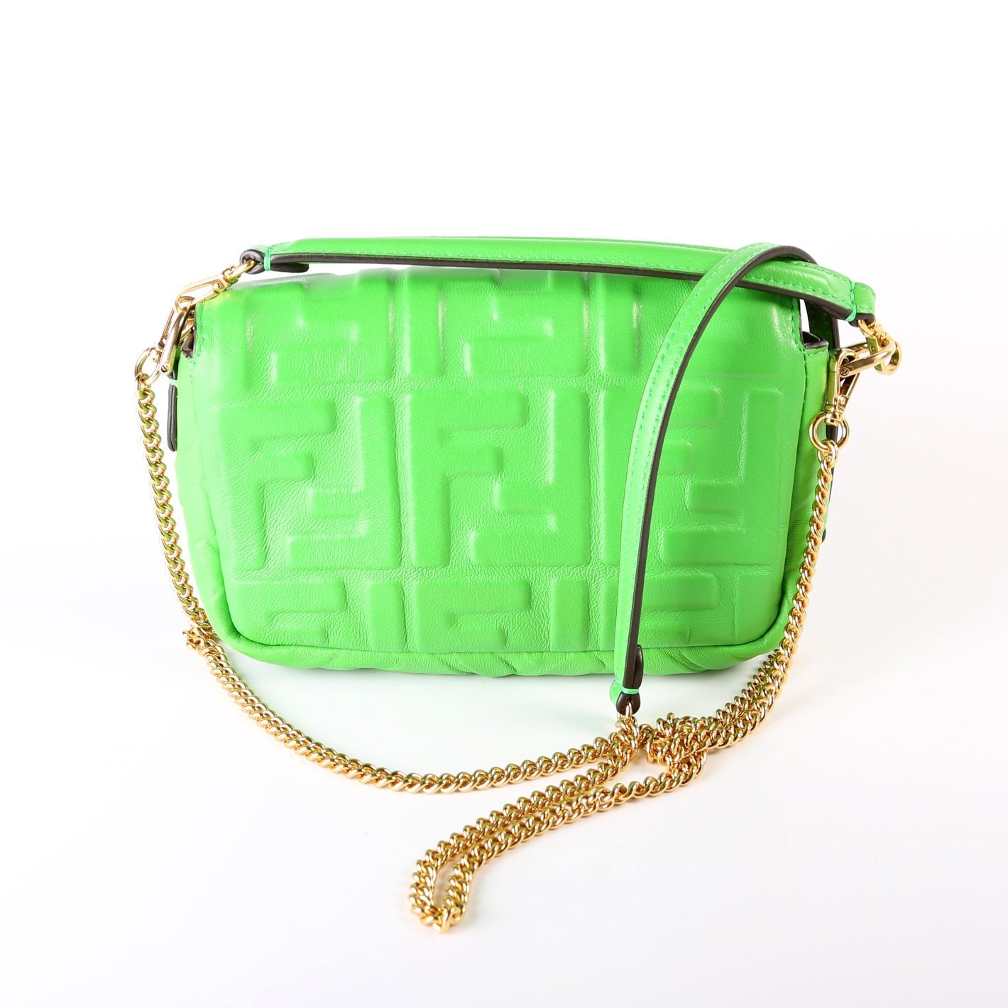 Fendi 8Bs017 Ff Miniuette Bag Leather Travel Bag