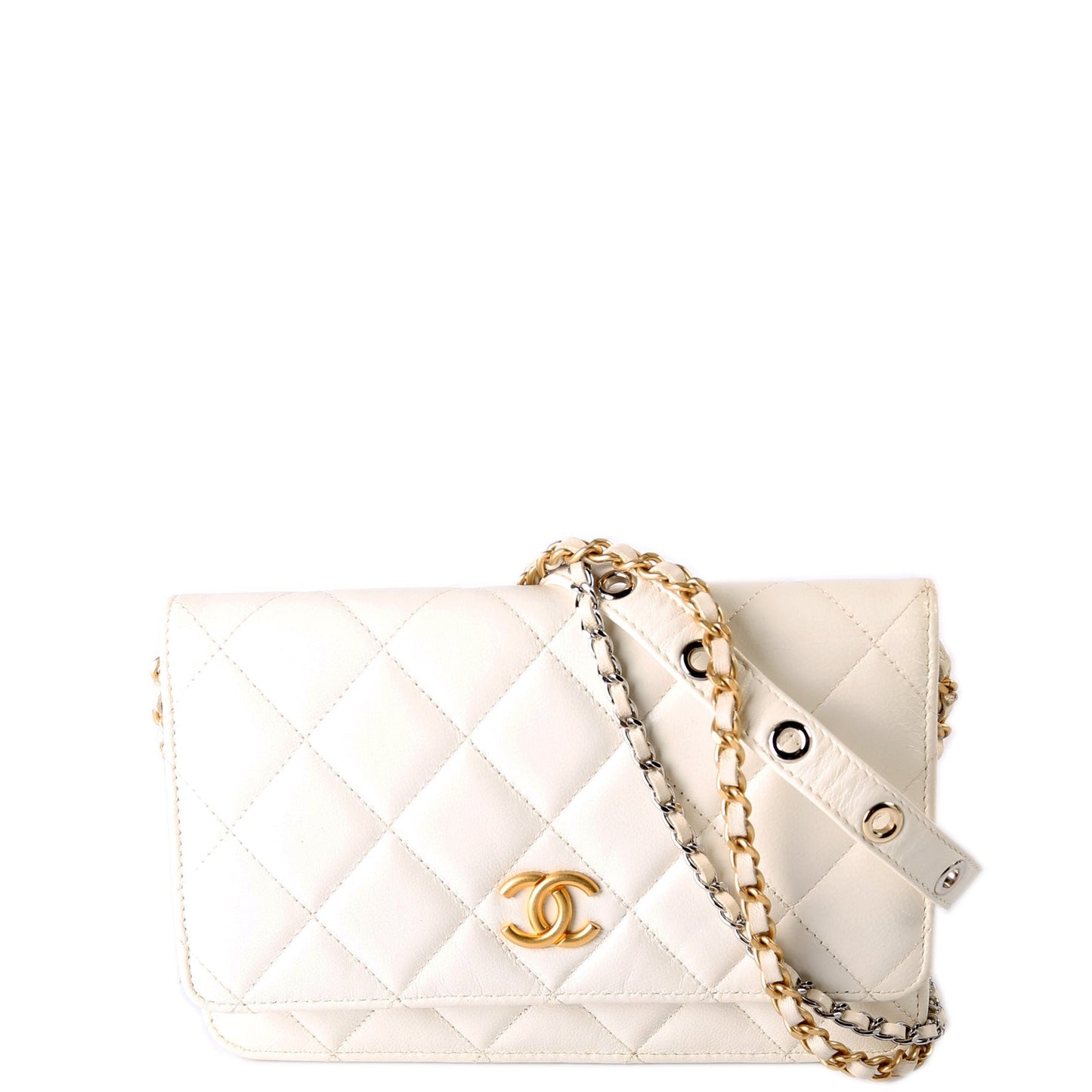 Chanel Punk Essentials WOC Quilted Goat Clutch Bag