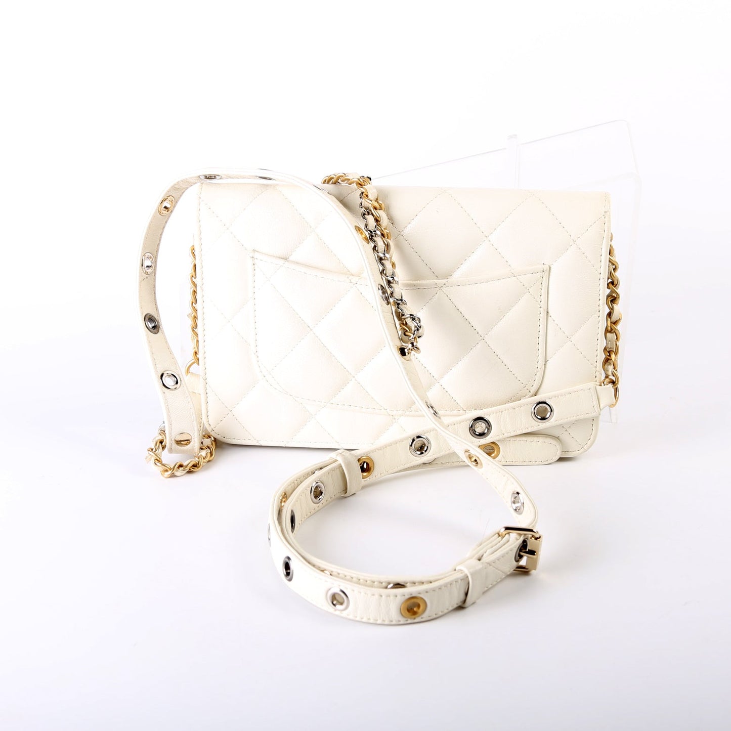 Chanel Punk Essentials WOC Quilted Goat Clutch Bag