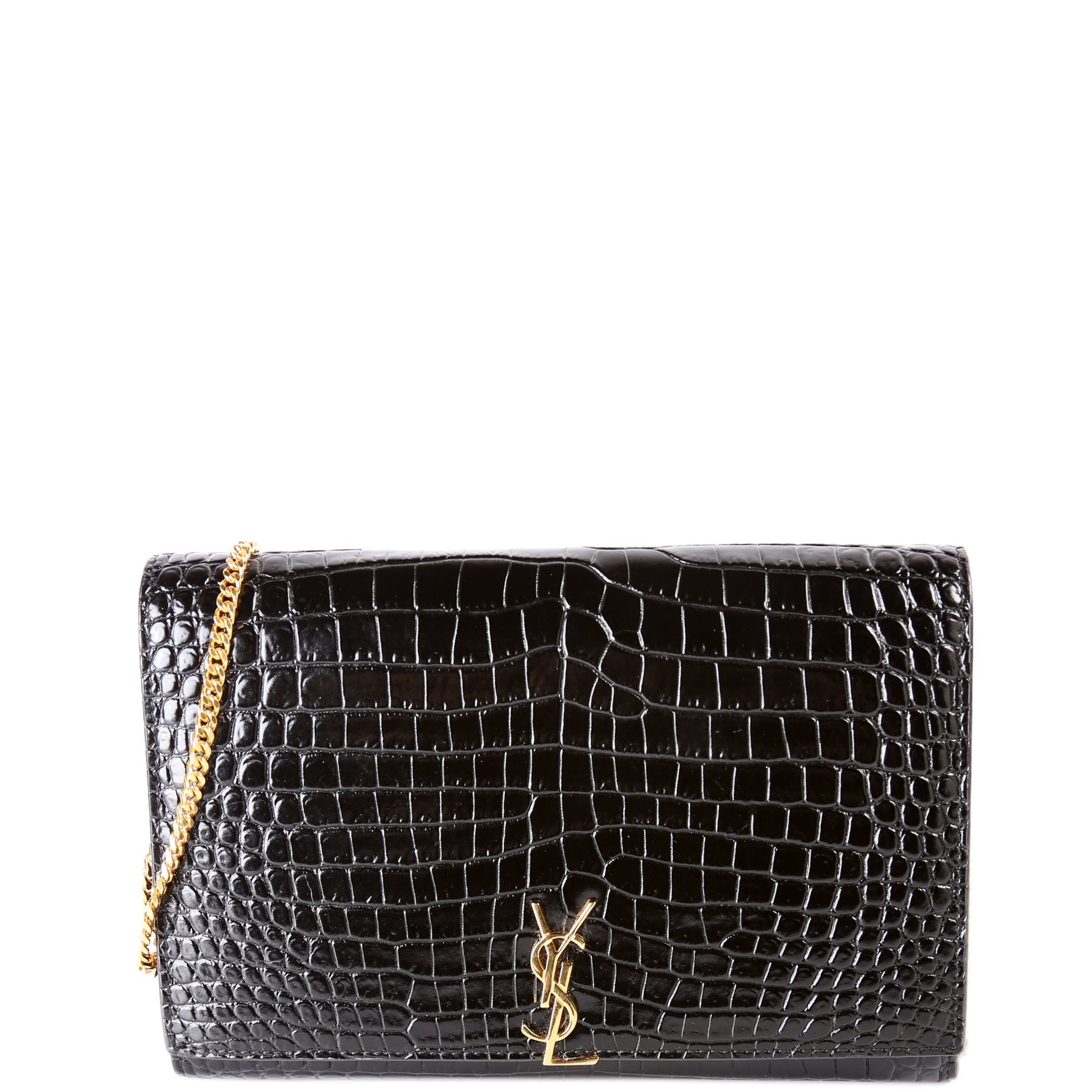 YSL Saint Laurent Saint Laurent Cassandre Woc Croc Embossed Bag Crossbody Bag