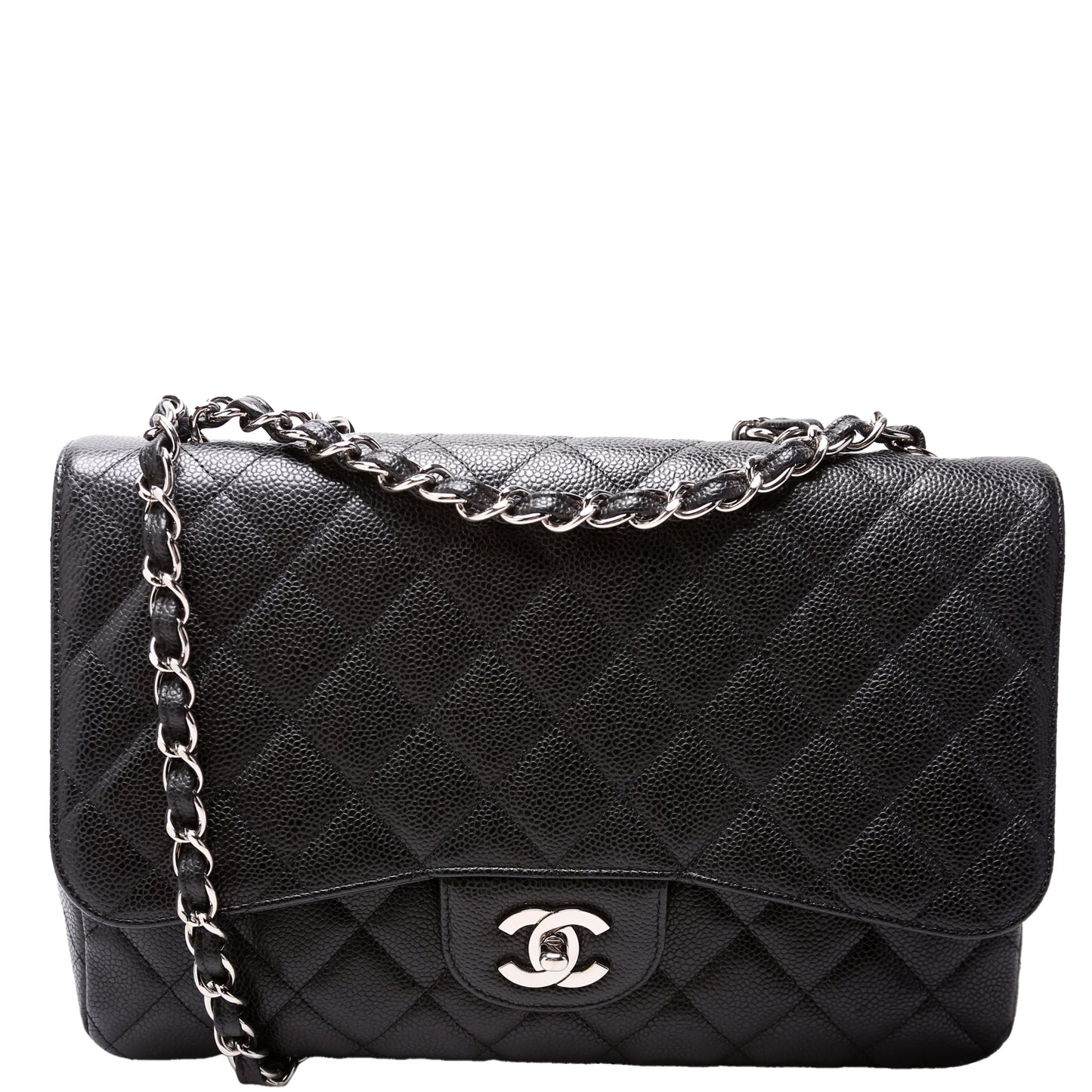 Chanel Classic Flap Jumbo Caviar 10-13M Handbag