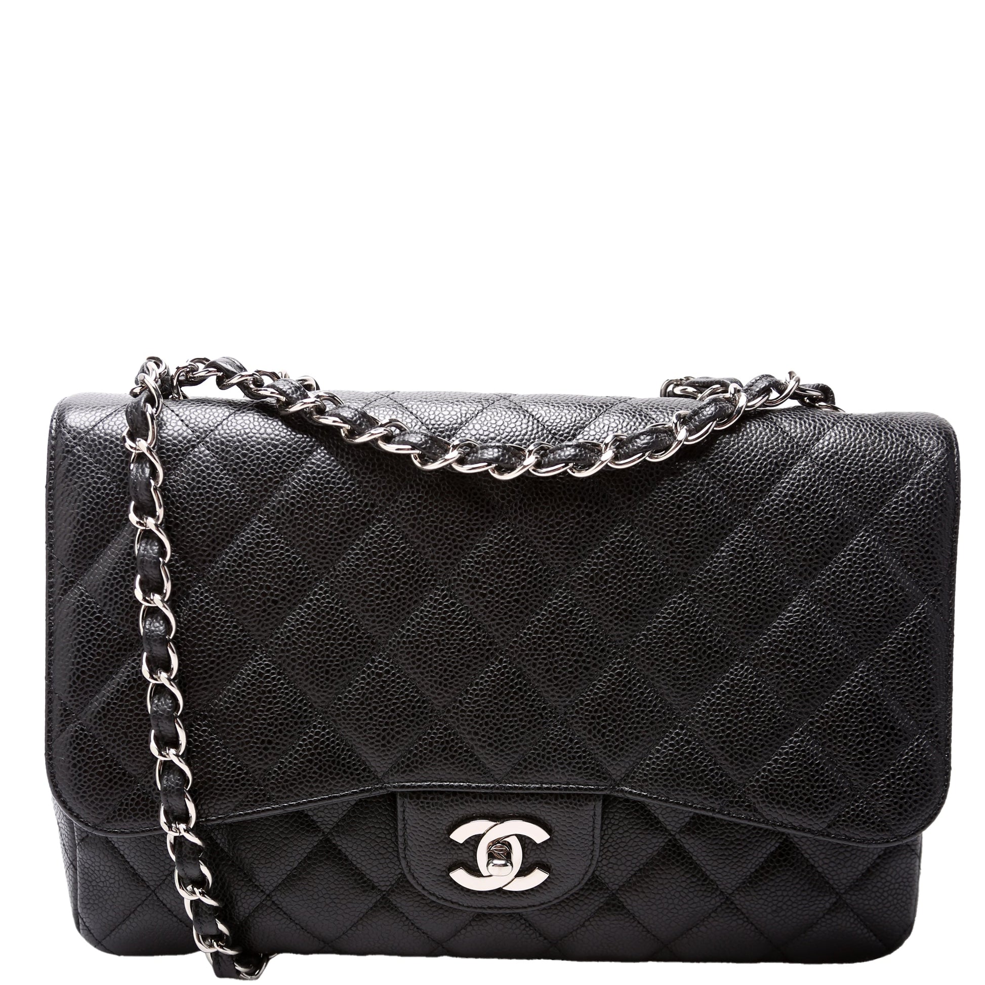 Chanel Classic Flap Jumbo Caviar 10-13M Handbag