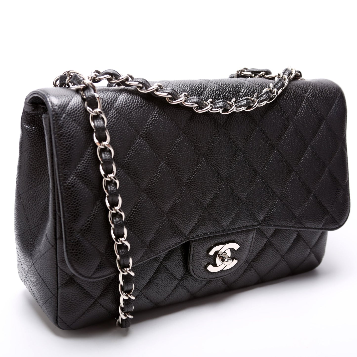Chanel Classic Flap Jumbo Caviar 10-13M Handbag