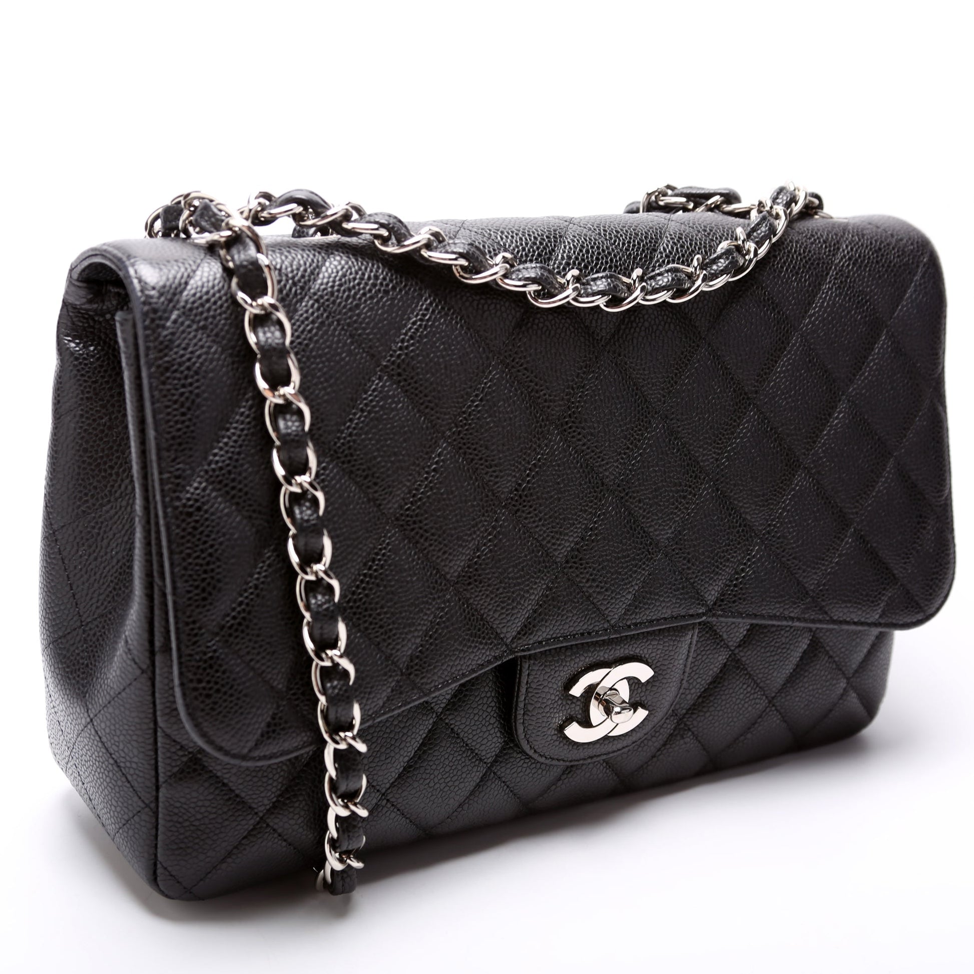 Chanel Classic Flap Jumbo Caviar 10-13M Handbag