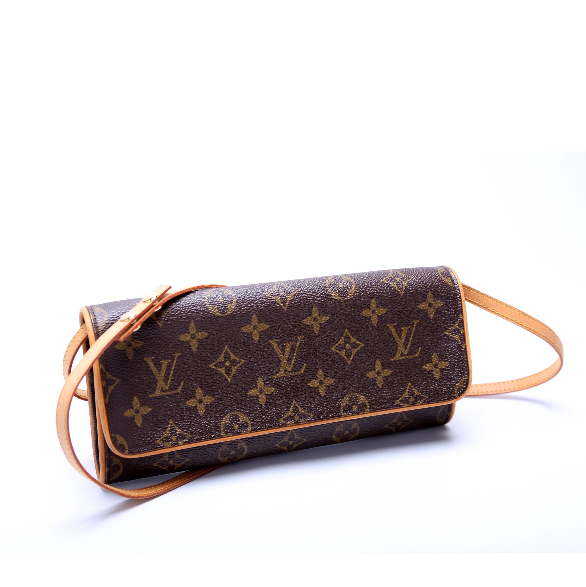Louis Vuitton Pochette Twin GM Monogram Clutch Bag Monogram 25