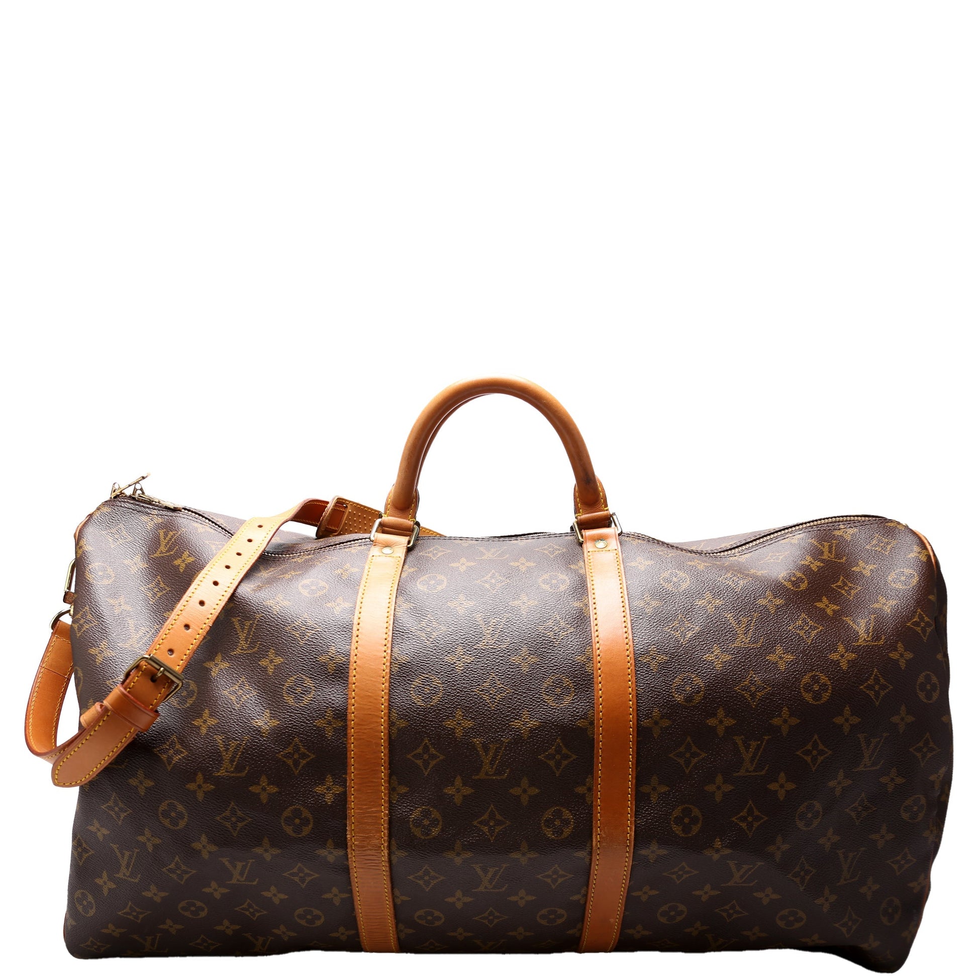Louis Vuitton Keepall 60 Bandouliere Monogram Travel Bag Monogram 6