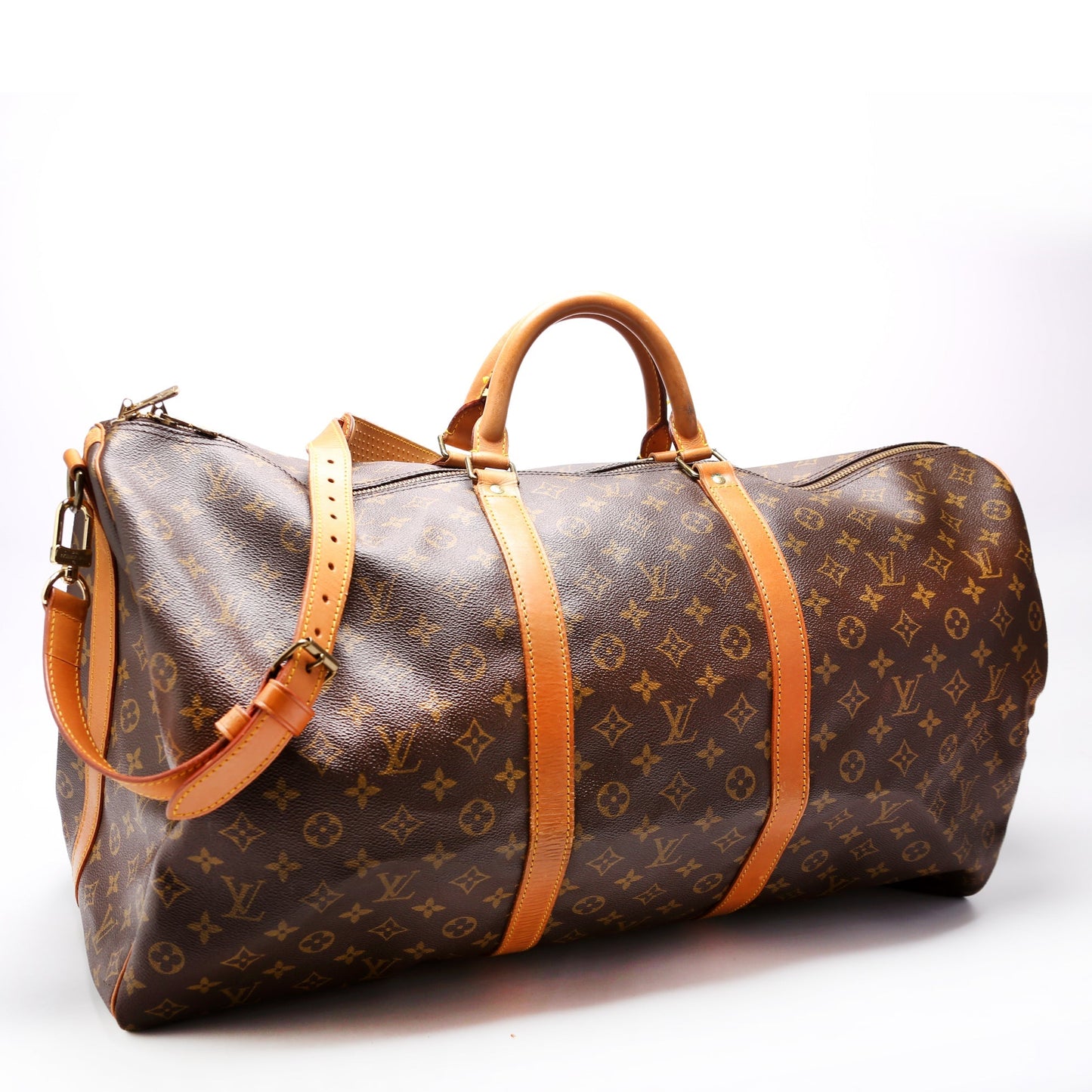 Louis Vuitton Keepall 60 Bandouliere Monogram Travel Bag Monogram 6