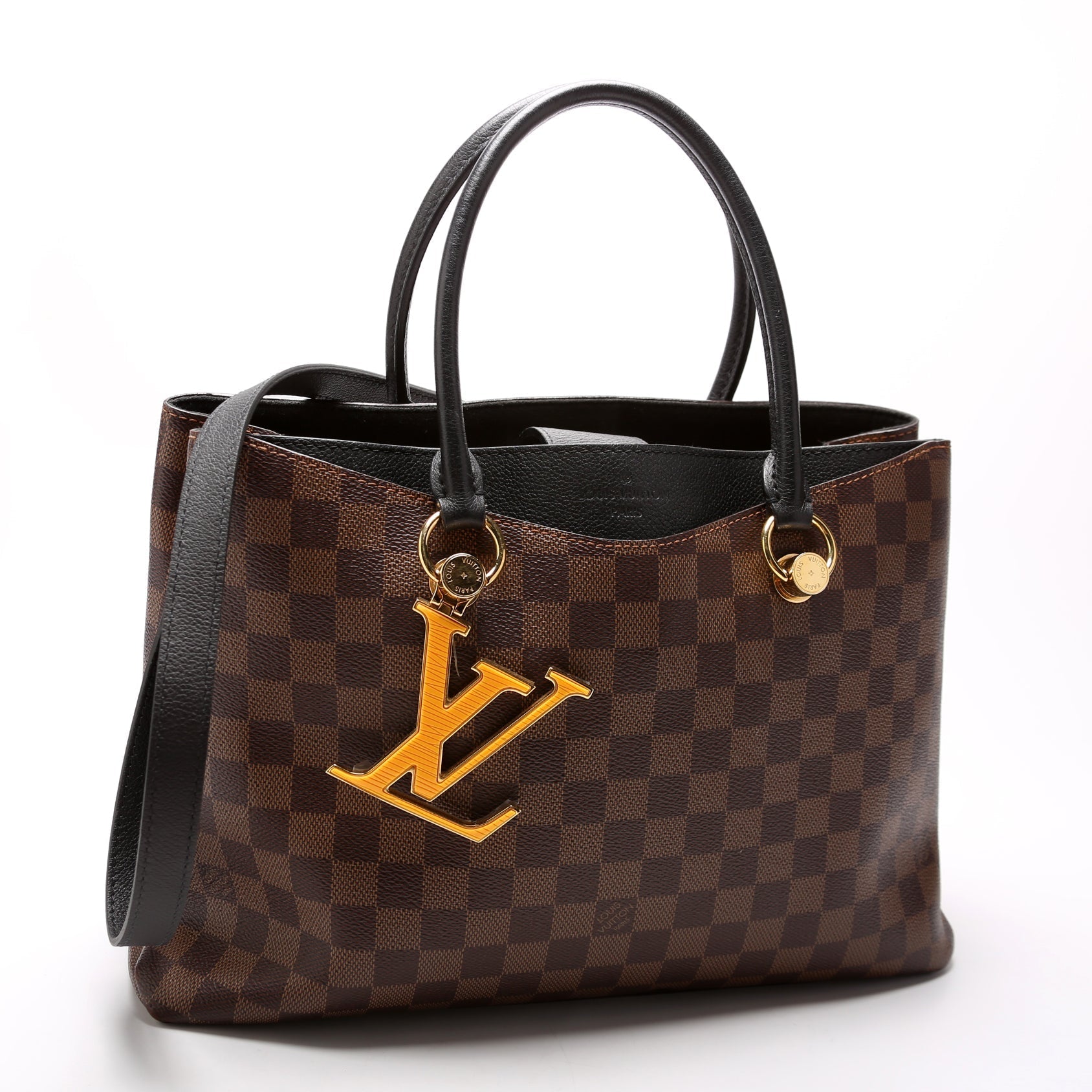 Louis Vuitton Riverside Ebene Damier Handbag Damier Ebene