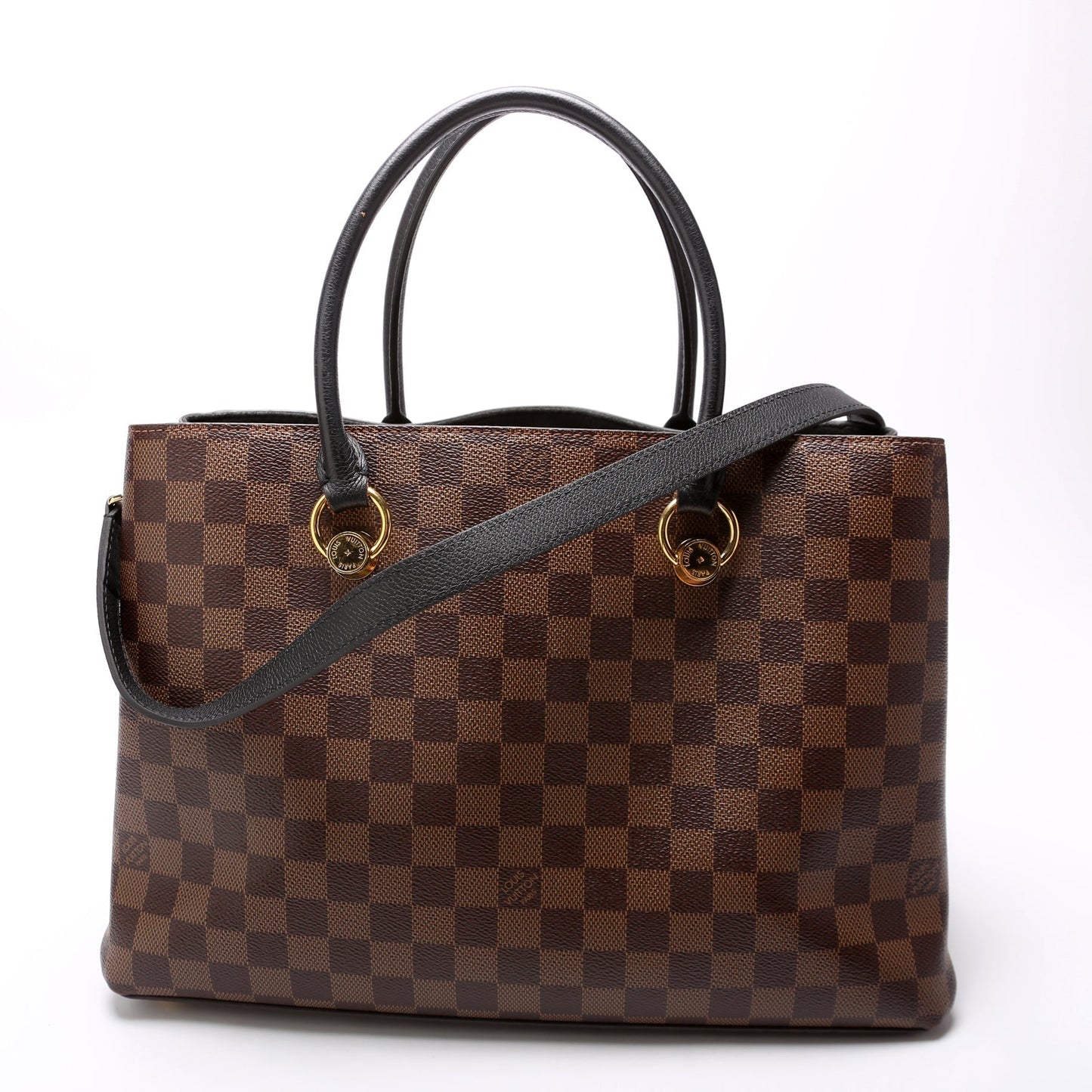 Louis Vuitton Riverside Ebene Damier Handbag Damier Ebene