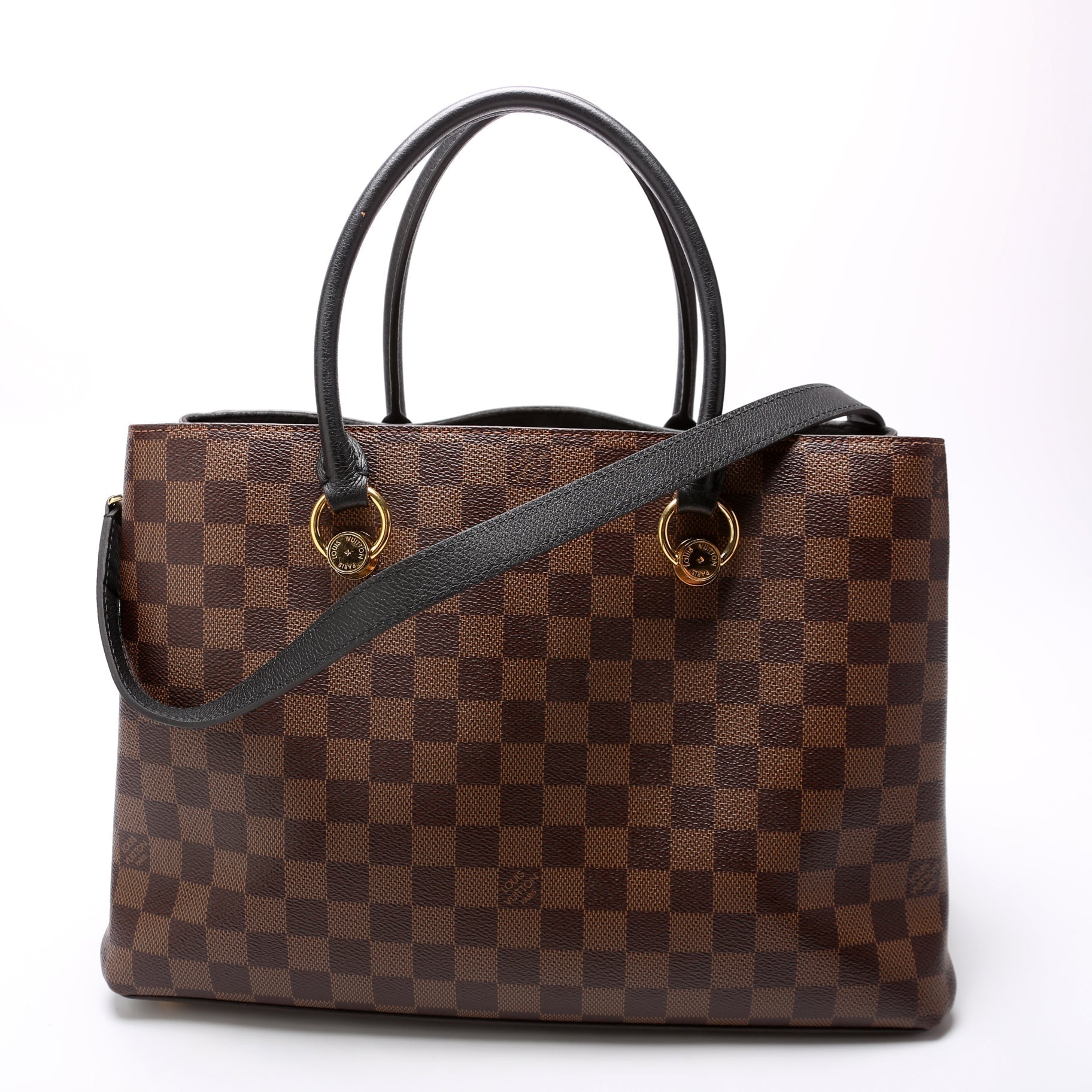 Louis Vuitton Riverside Ebene Damier Handbag Damier Ebene