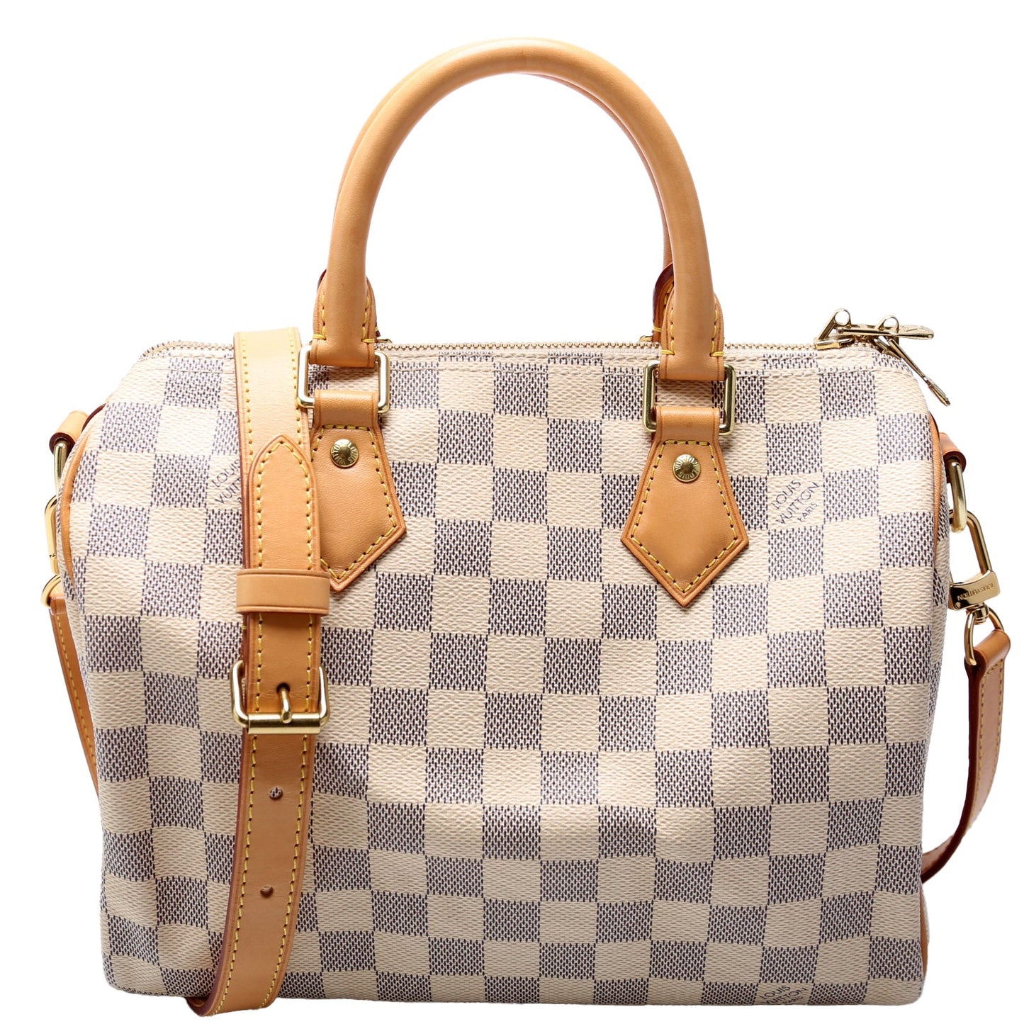 Louis Vuitton Speedy 25 Bandouliere Azur Damier Handbag Azur 4