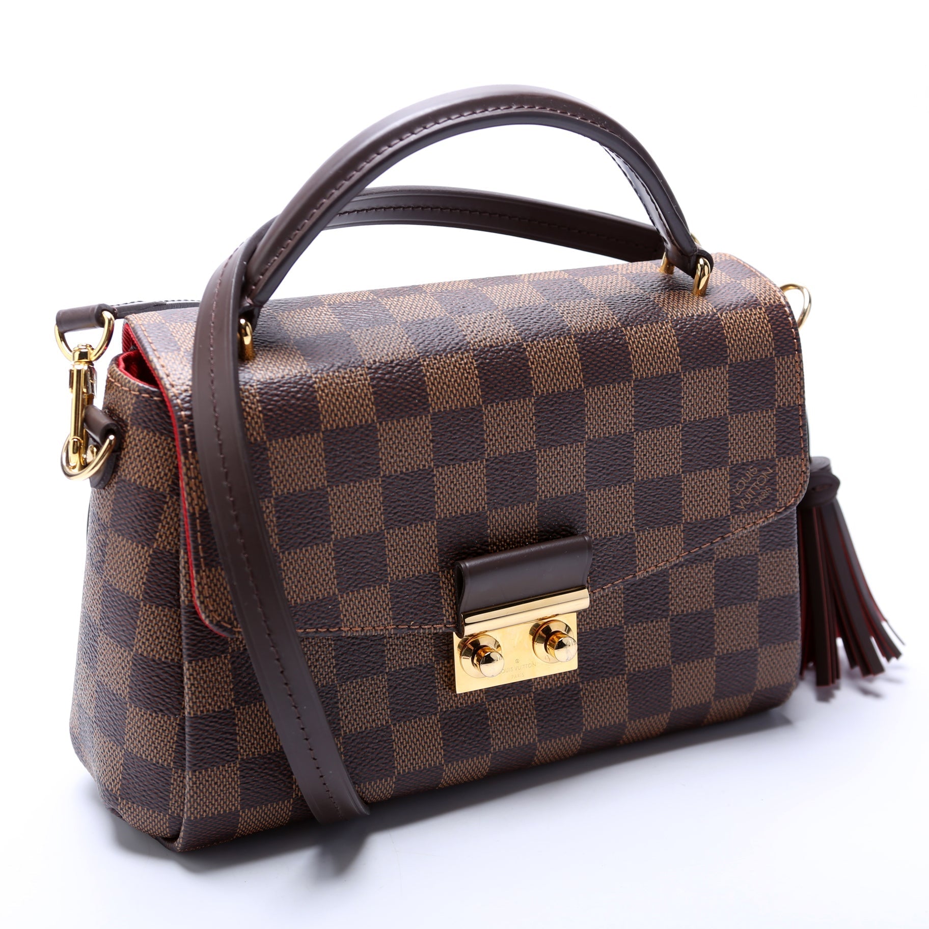 Louis Vuitton Croisette Ebene Damier Handbag Ebene 12