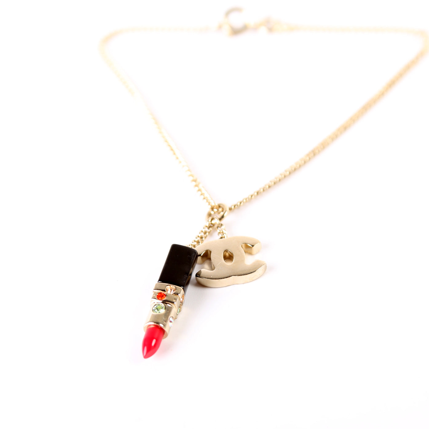 Chanel CC Lipstick Pendant Bracelet