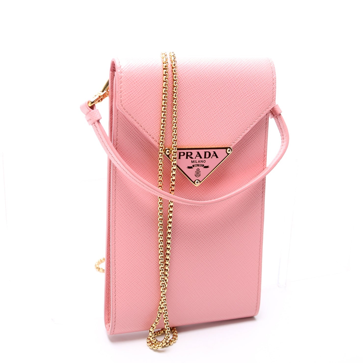 Prada Saffiano Triangle Bag Mini Logo Travel Bag