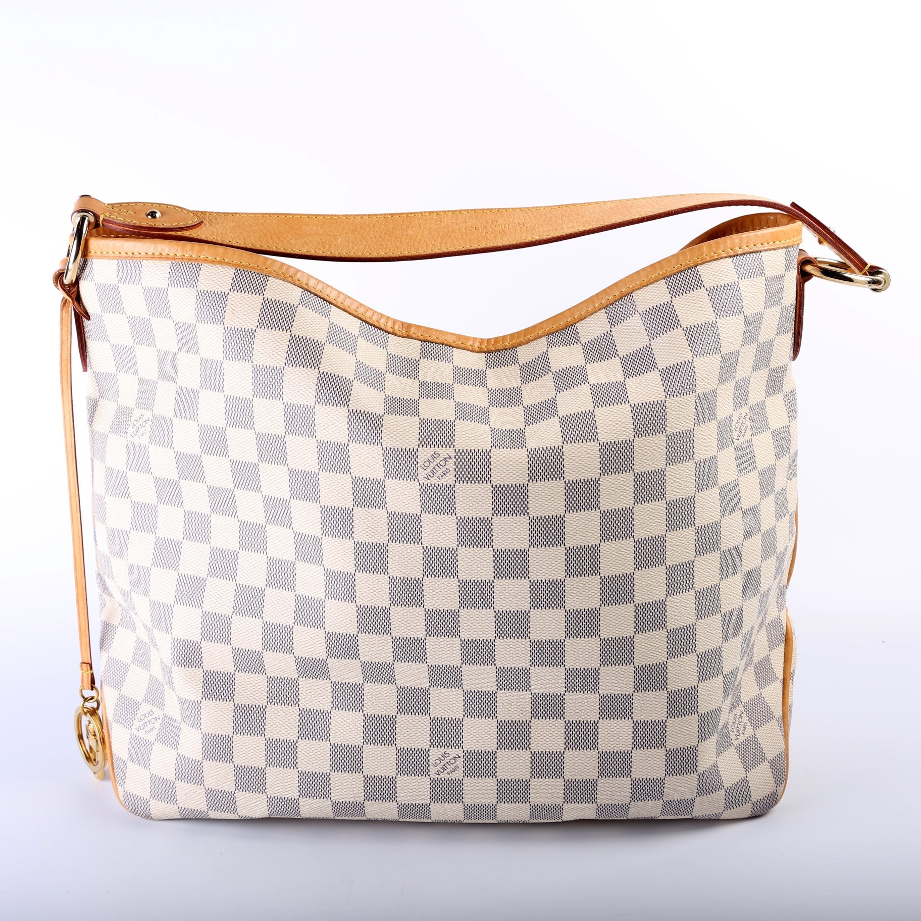 Louis Vuitton Delightful MM Azur Damier Handbag Azur 6