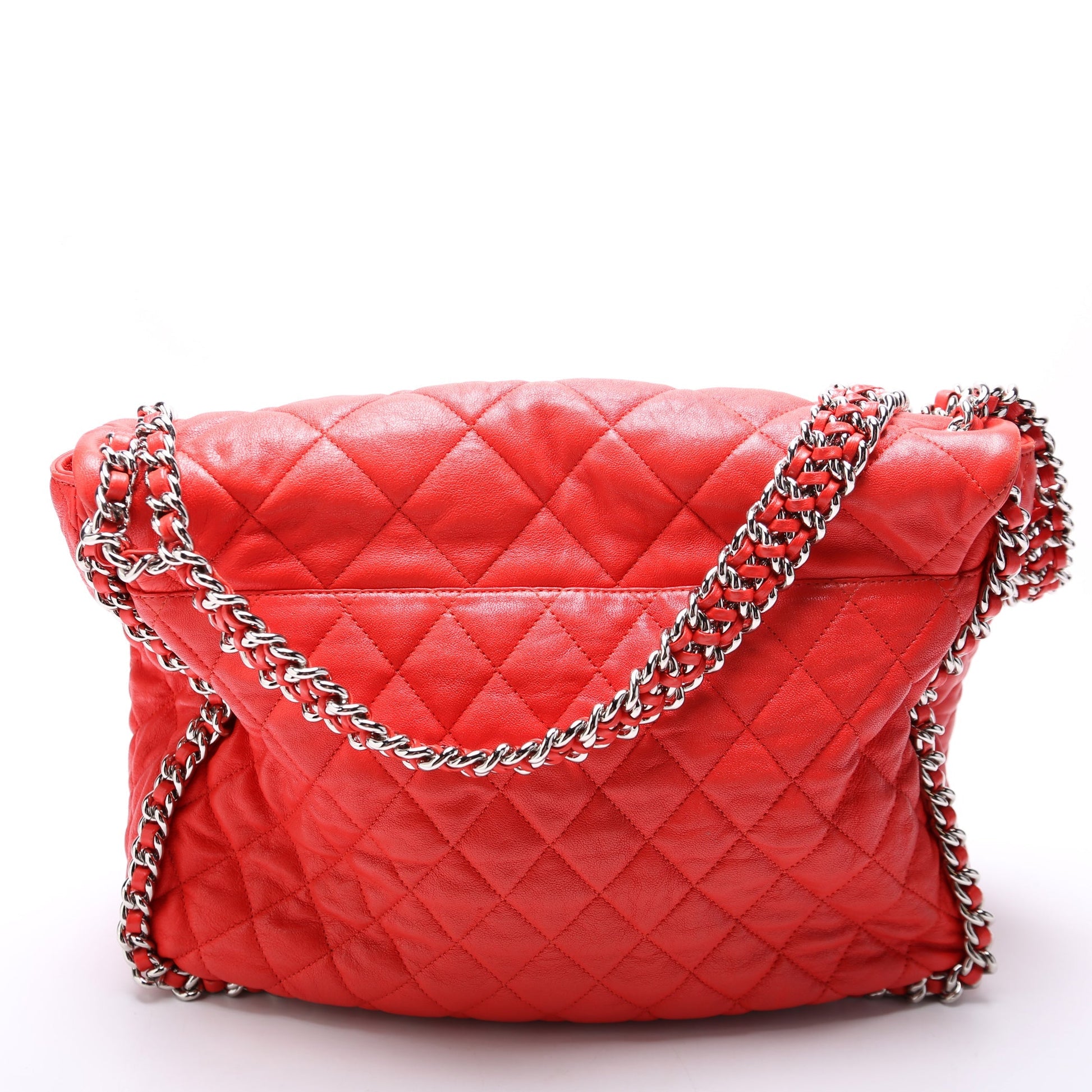 Chanel Around Maxi Flap Quilted Lambskin 15M Handbag