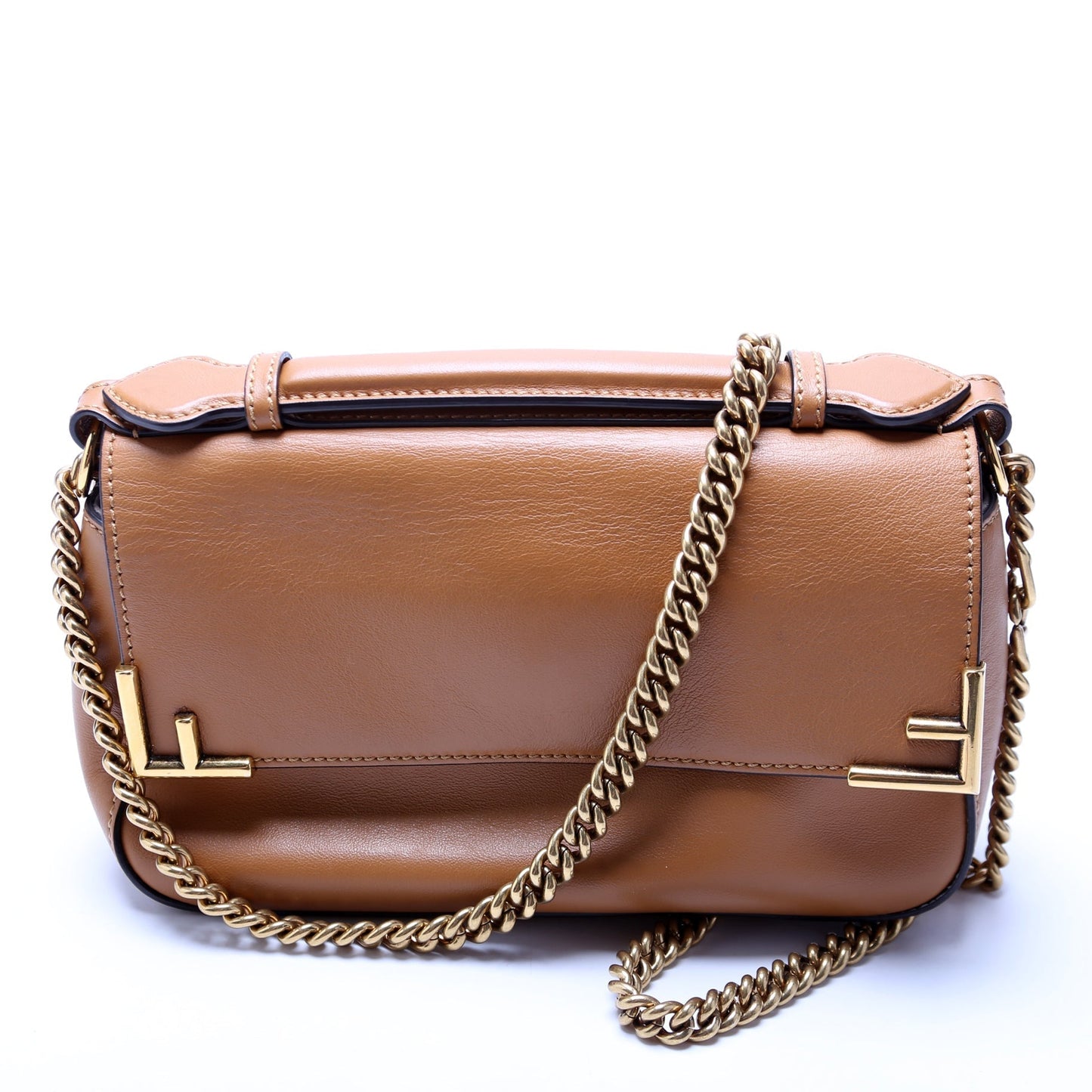 Fendi Glazed Fabric Double Ff Shoulder 8Bt308 Bag Shoulder Bag