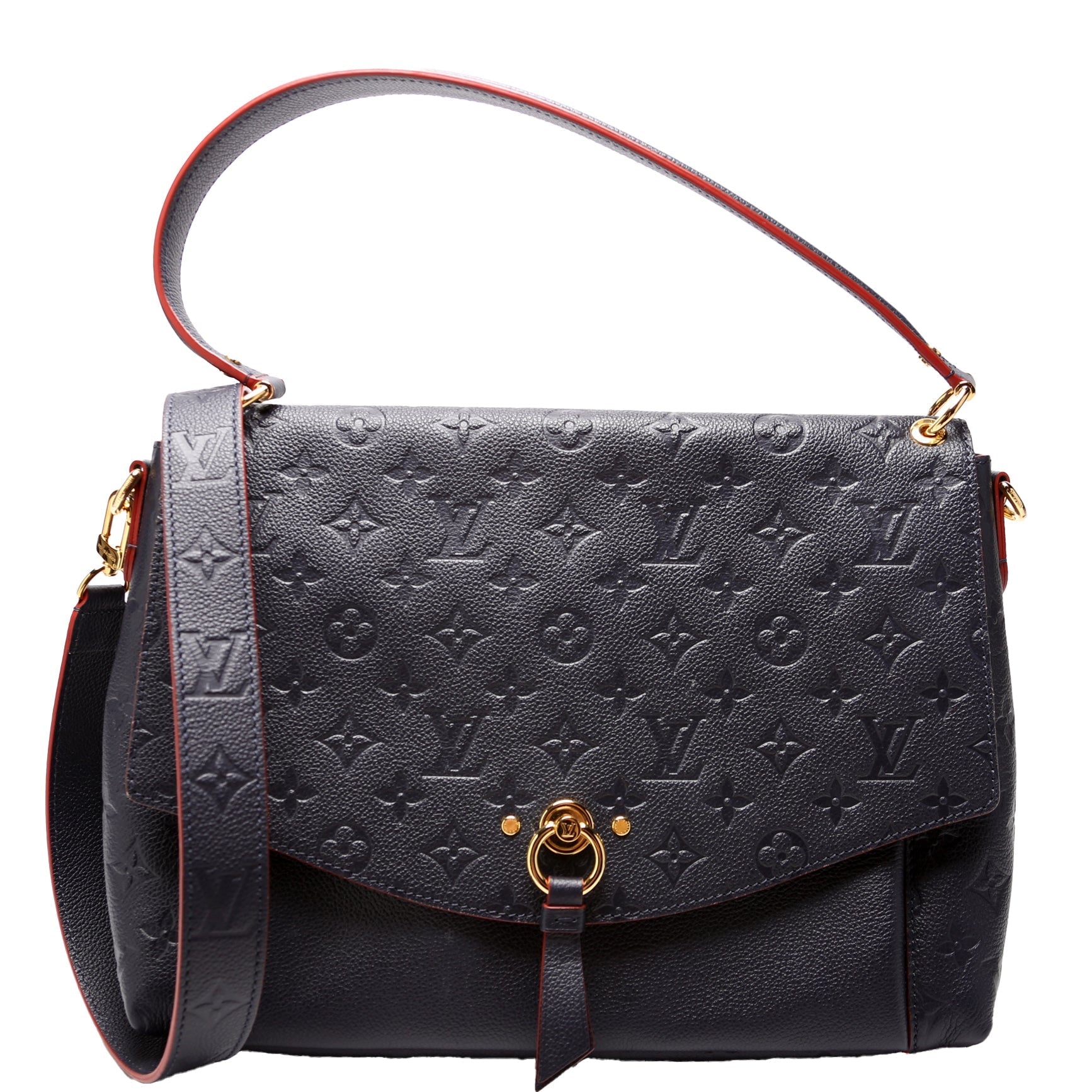 Louis Vuitton Blanche MM Navy Empreinte Blue Handbag