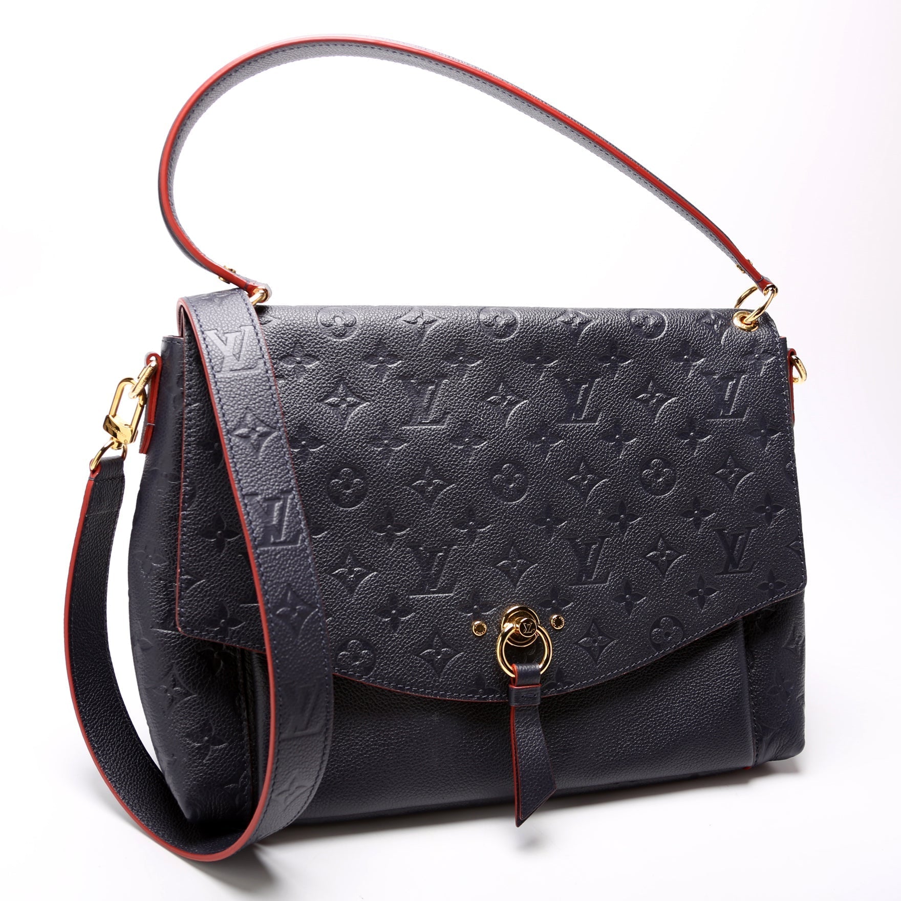 Louis Vuitton Blanche MM Navy Empreinte Blue Handbag