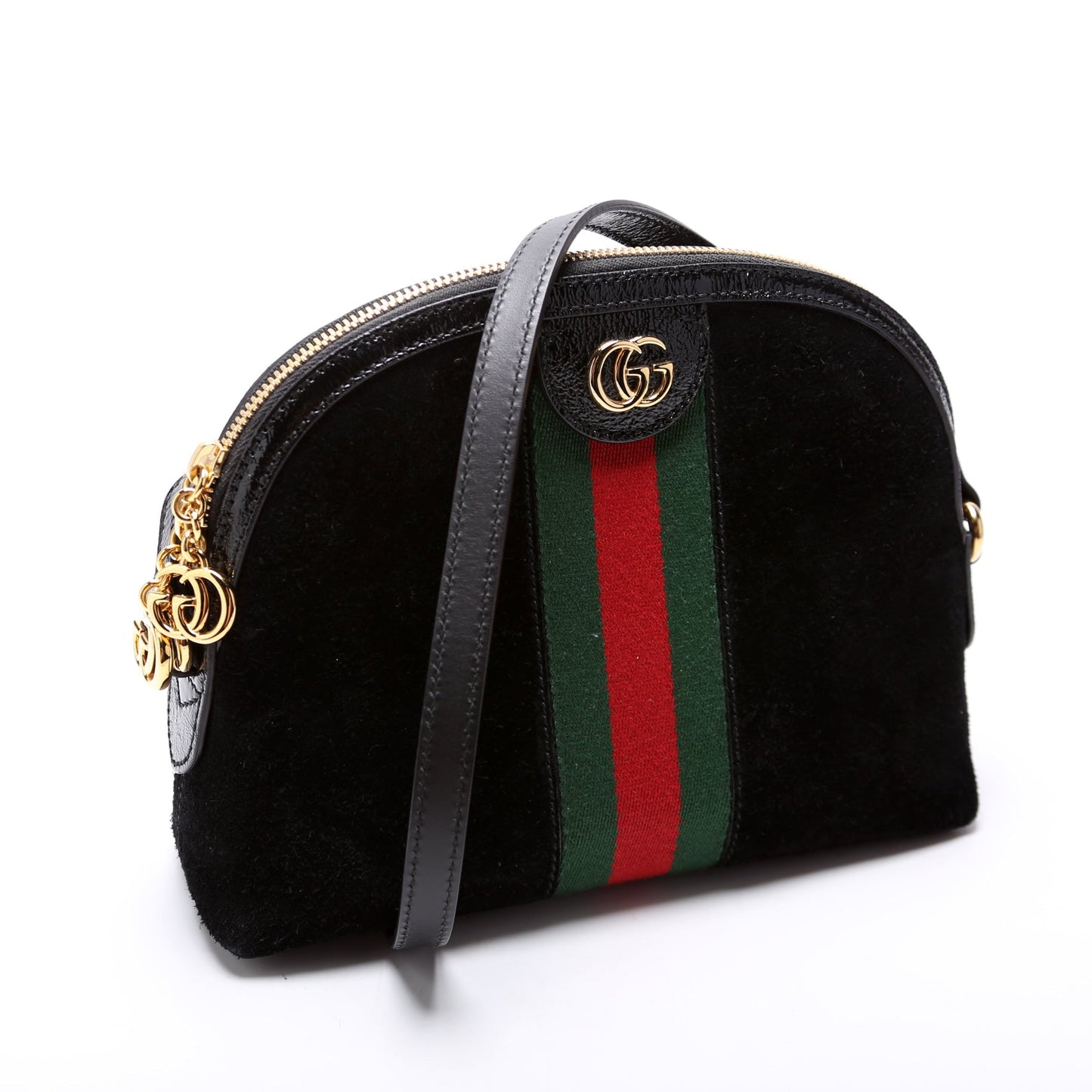 Gucci Ophidia GG Suede Crossbody Bag