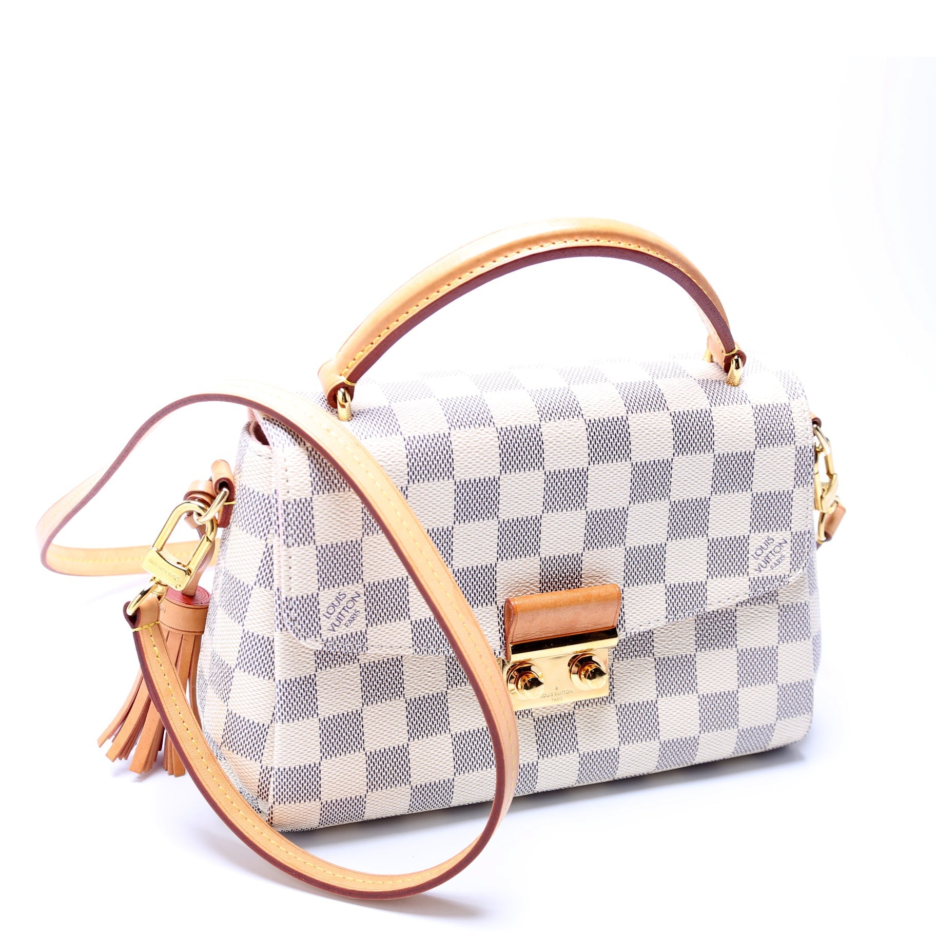 Louis Vuitton Croisette Azur Damier Handbag Azur 17