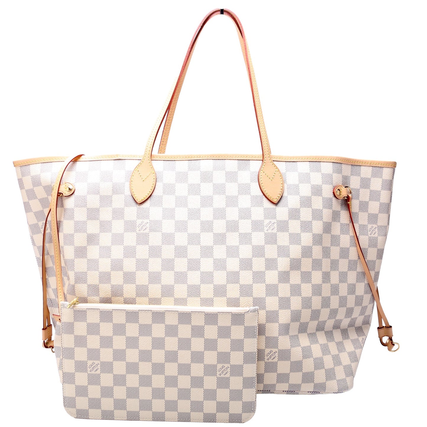 Louis Vuitton Neverfull W GM Azur Damier Wallet Case Azur 4
