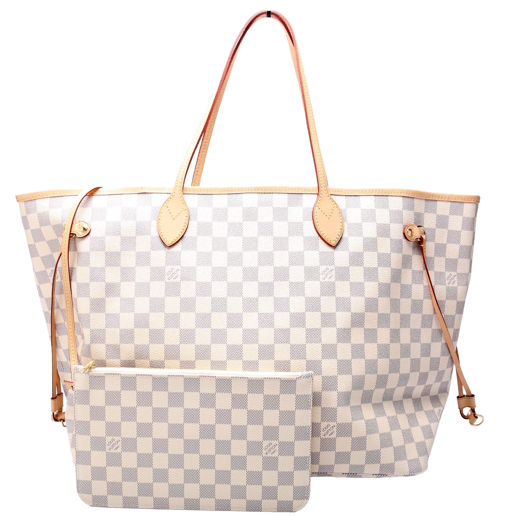 Louis Vuitton Neverfull W GM Azur Damier Wallet Case Azur 4