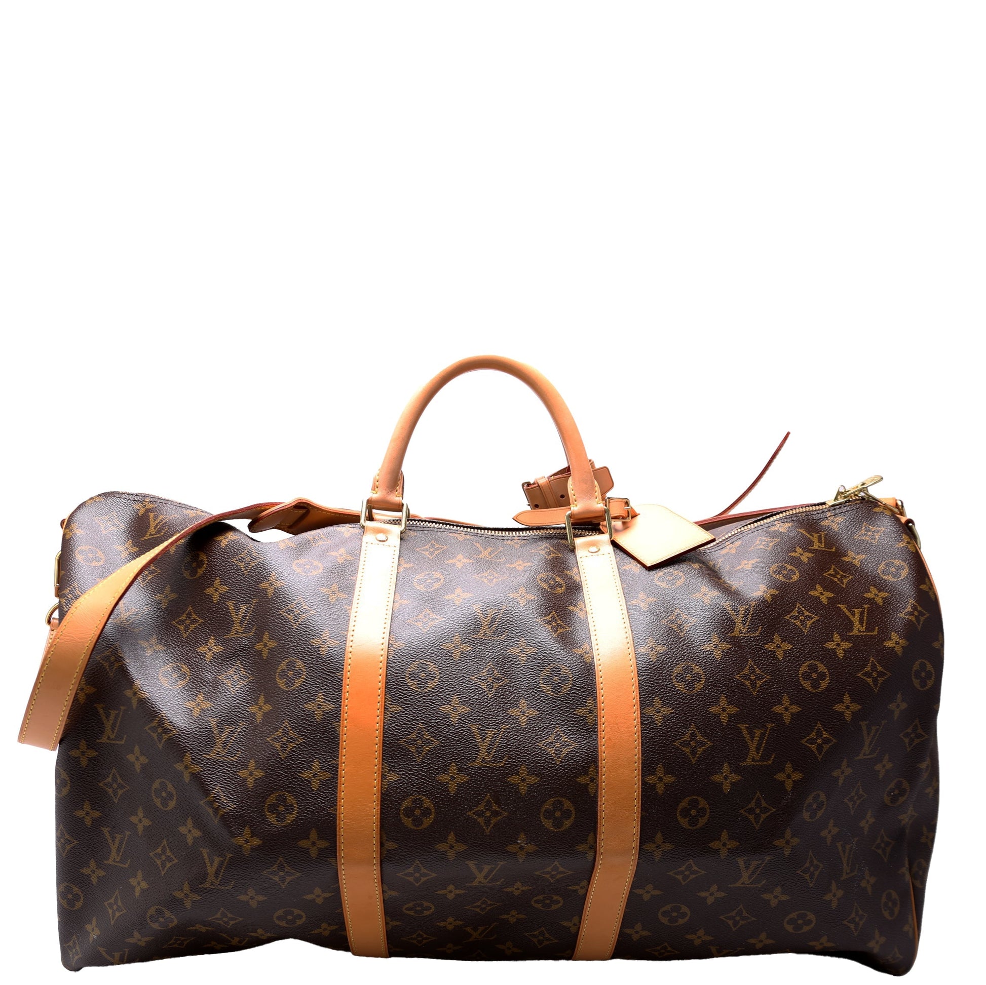 Louis Vuitton Keepall 60 Bandouliere Monogram Travel Bag Monogram 10