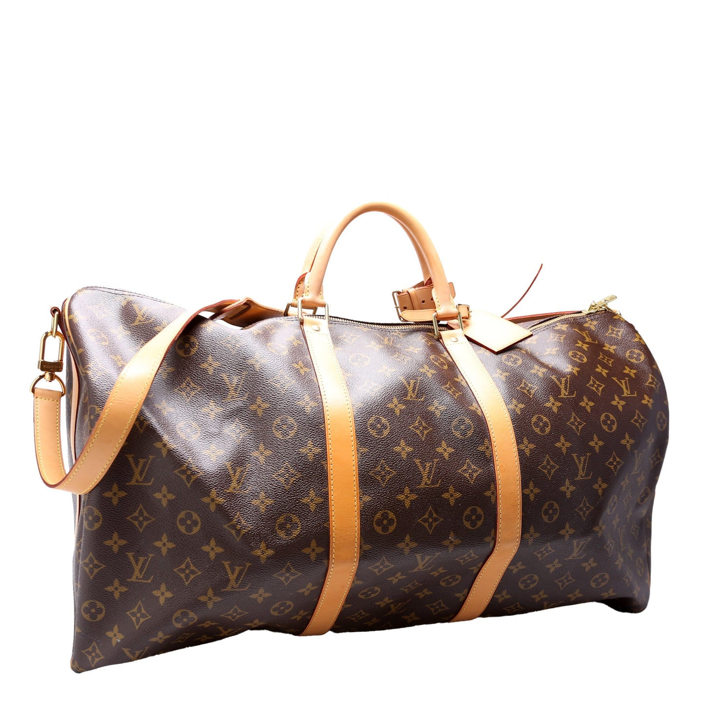 Louis Vuitton Keepall 60 Bandouliere Monogram Travel Bag Monogram 10
